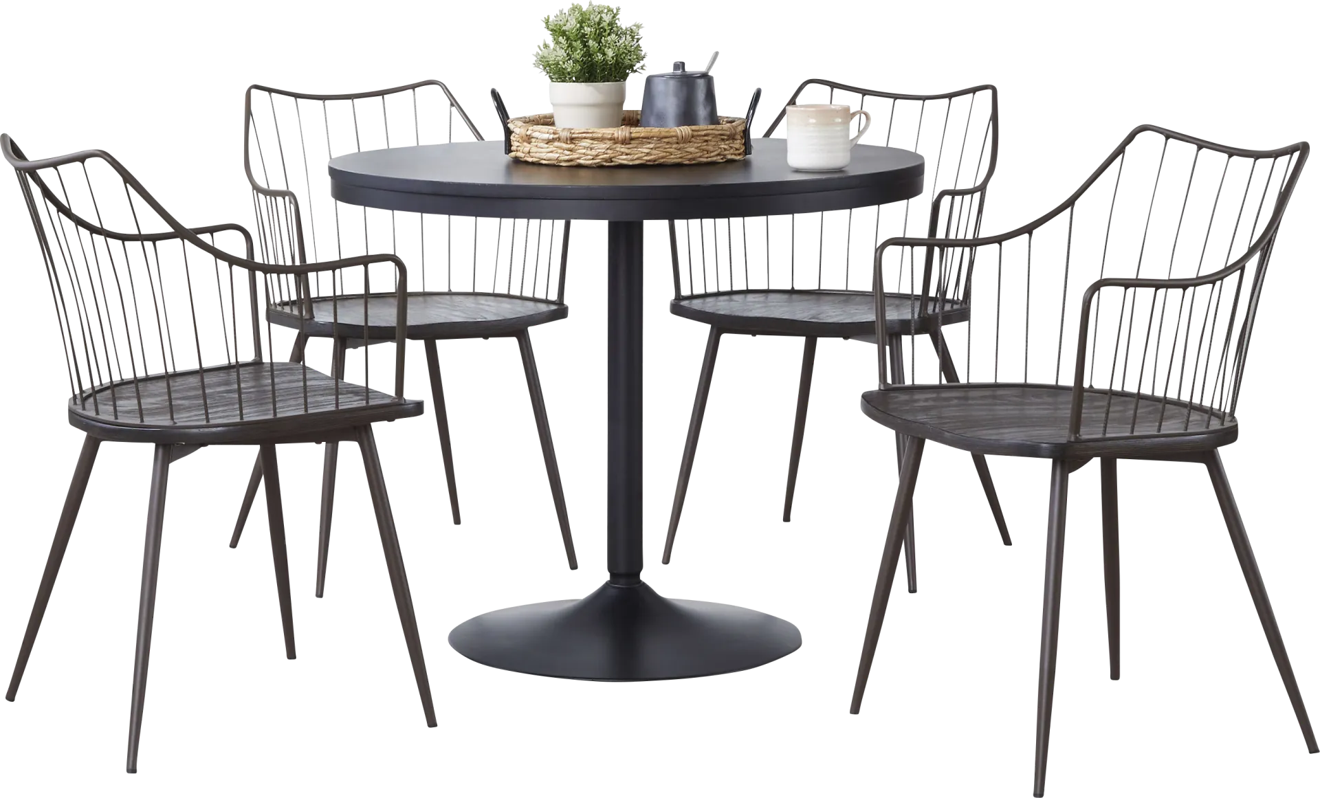 Tollefs Walnut 5 Pc Dining Set - Image 1