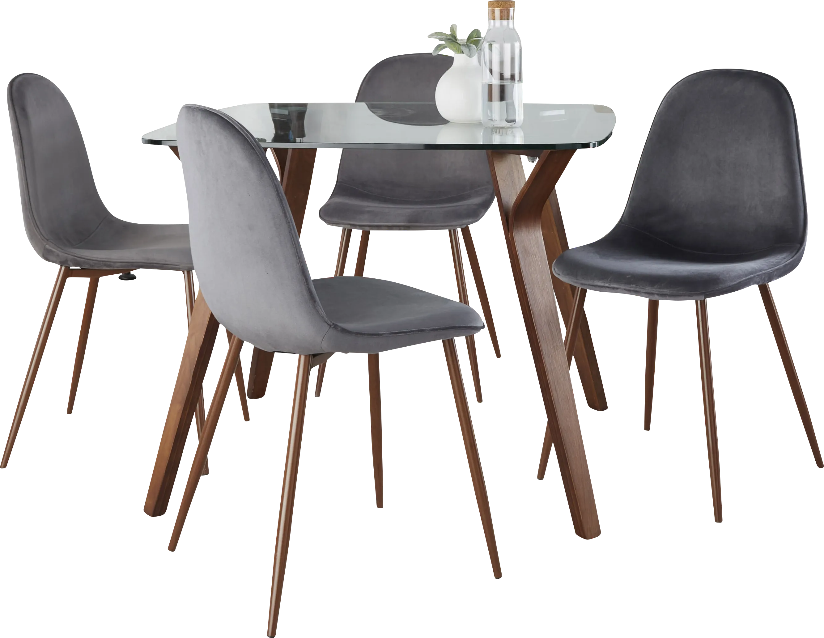Wrenfrew II Gray 5 Pc Dining Set