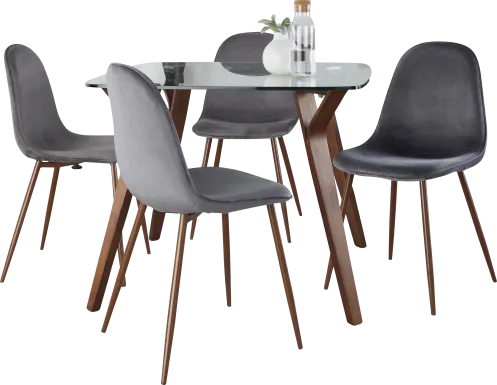 Wrenfrew II Gray 5 Pc Dining Set