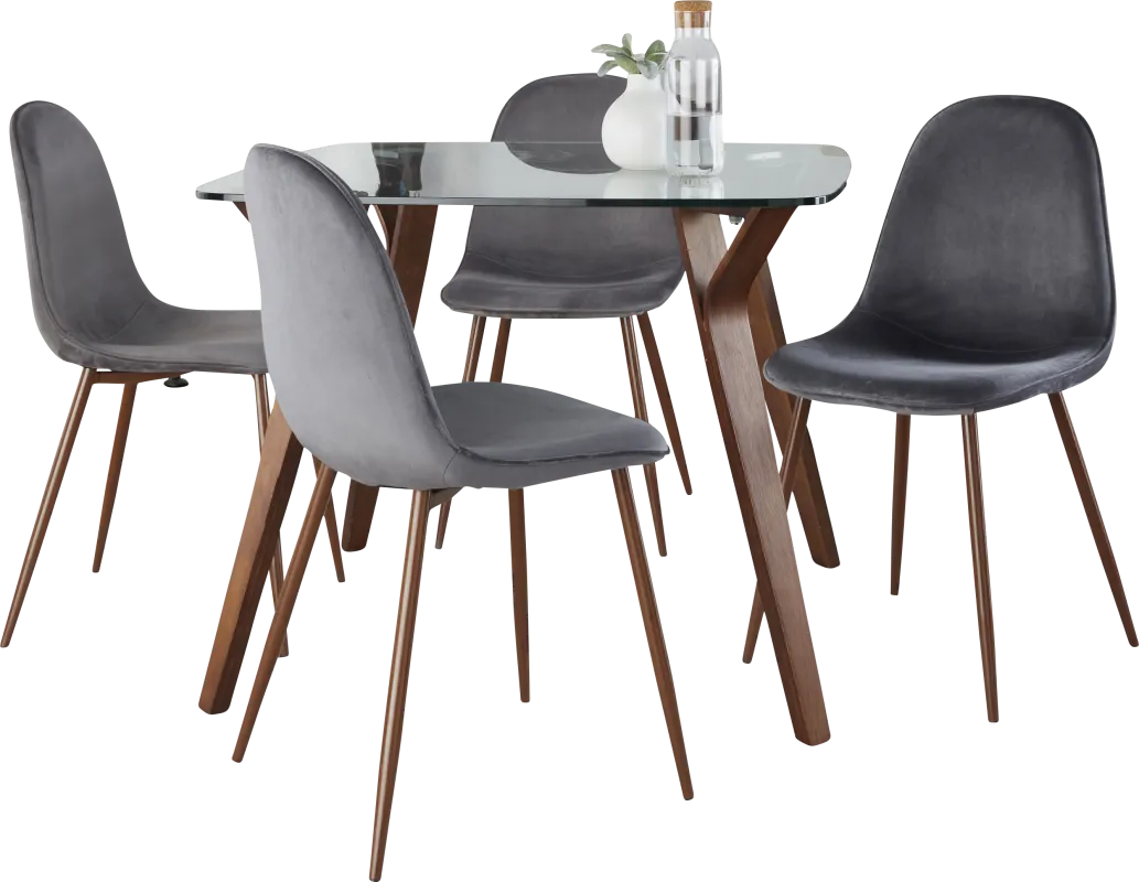 Wrenfrew II Gray 5 Pc Dining Set