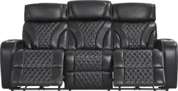 triple power reclining sofa