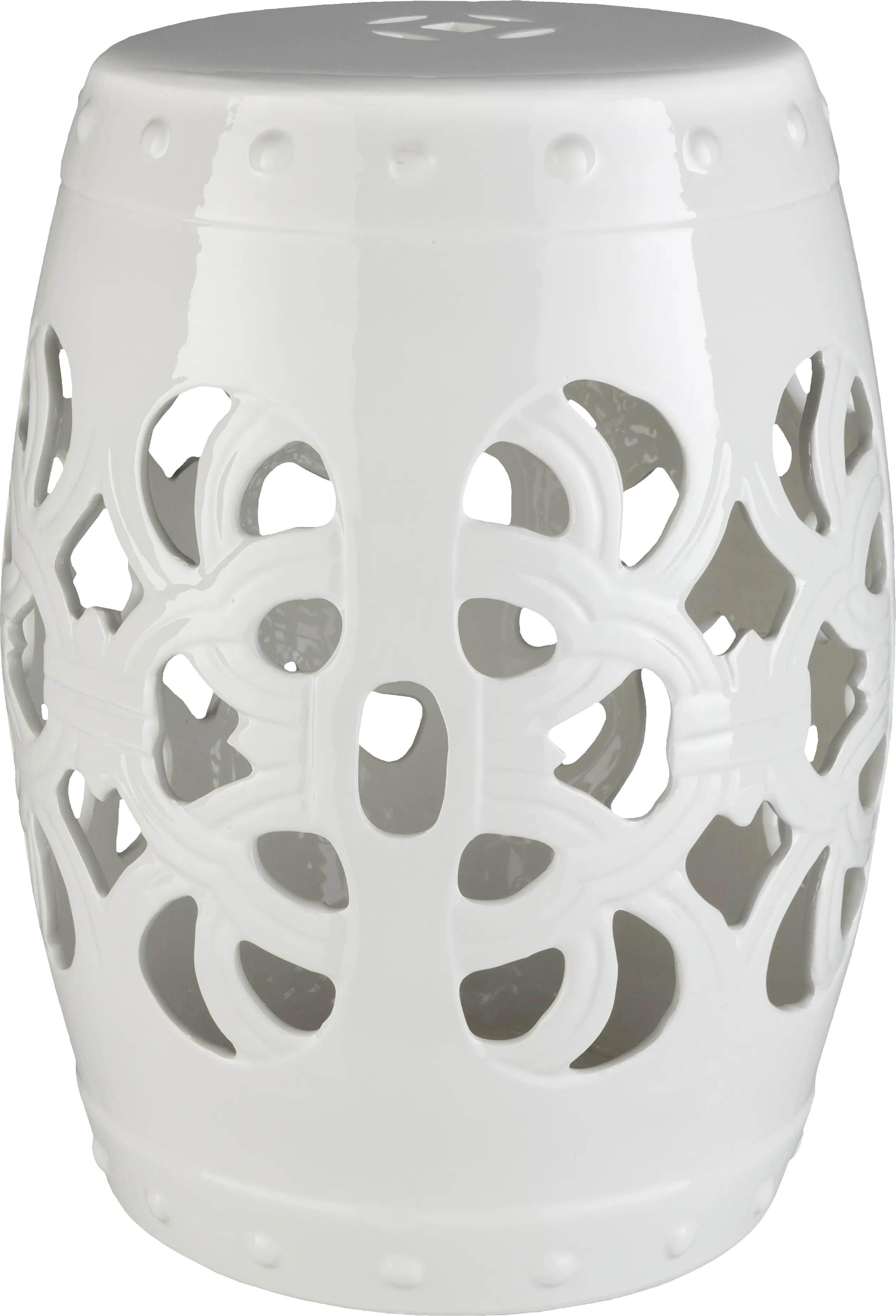 Lebone Ivory Outdoor Stool - Thumbnail - Image 1
