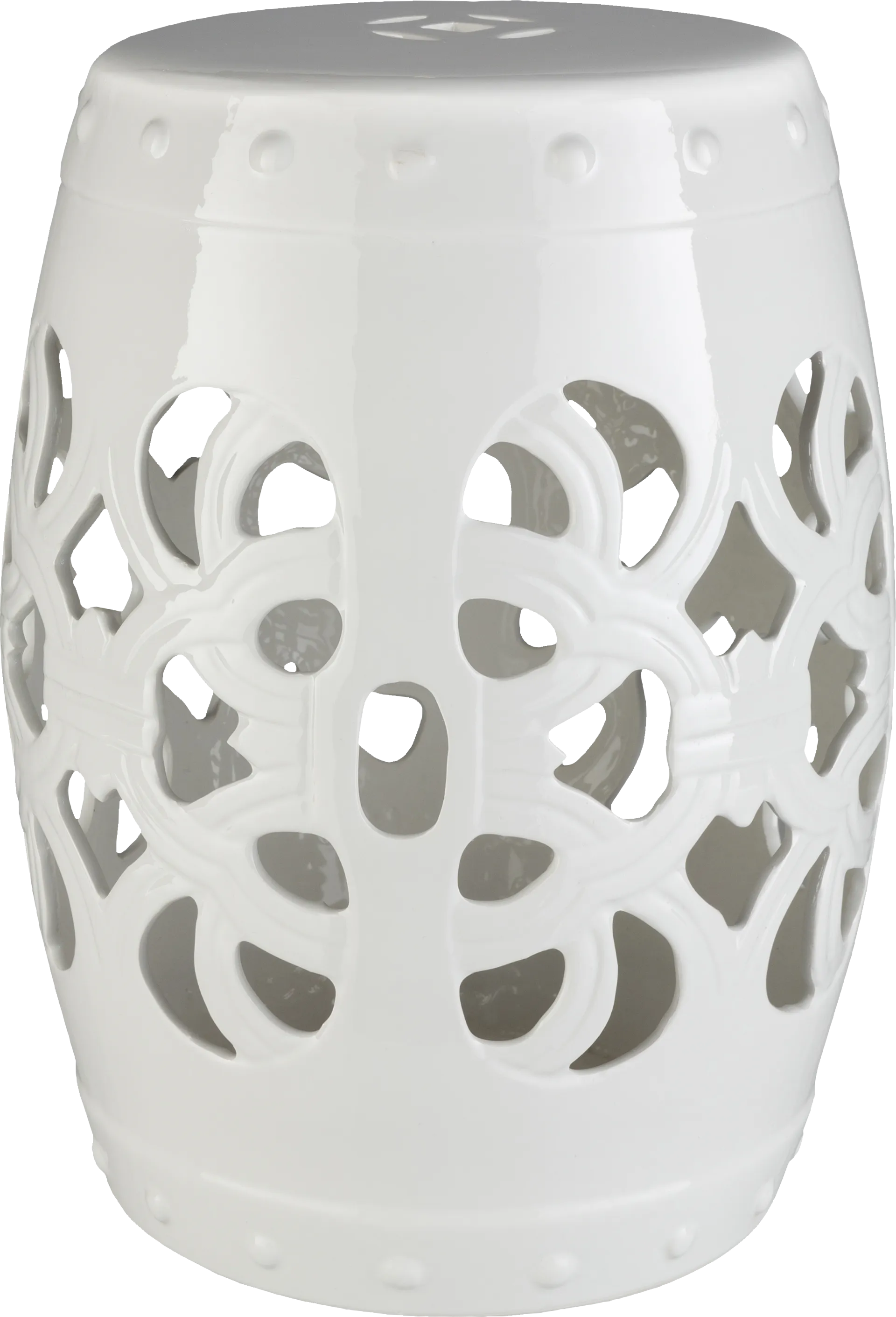 Lebone Ivory Outdoor Stool - Image 1