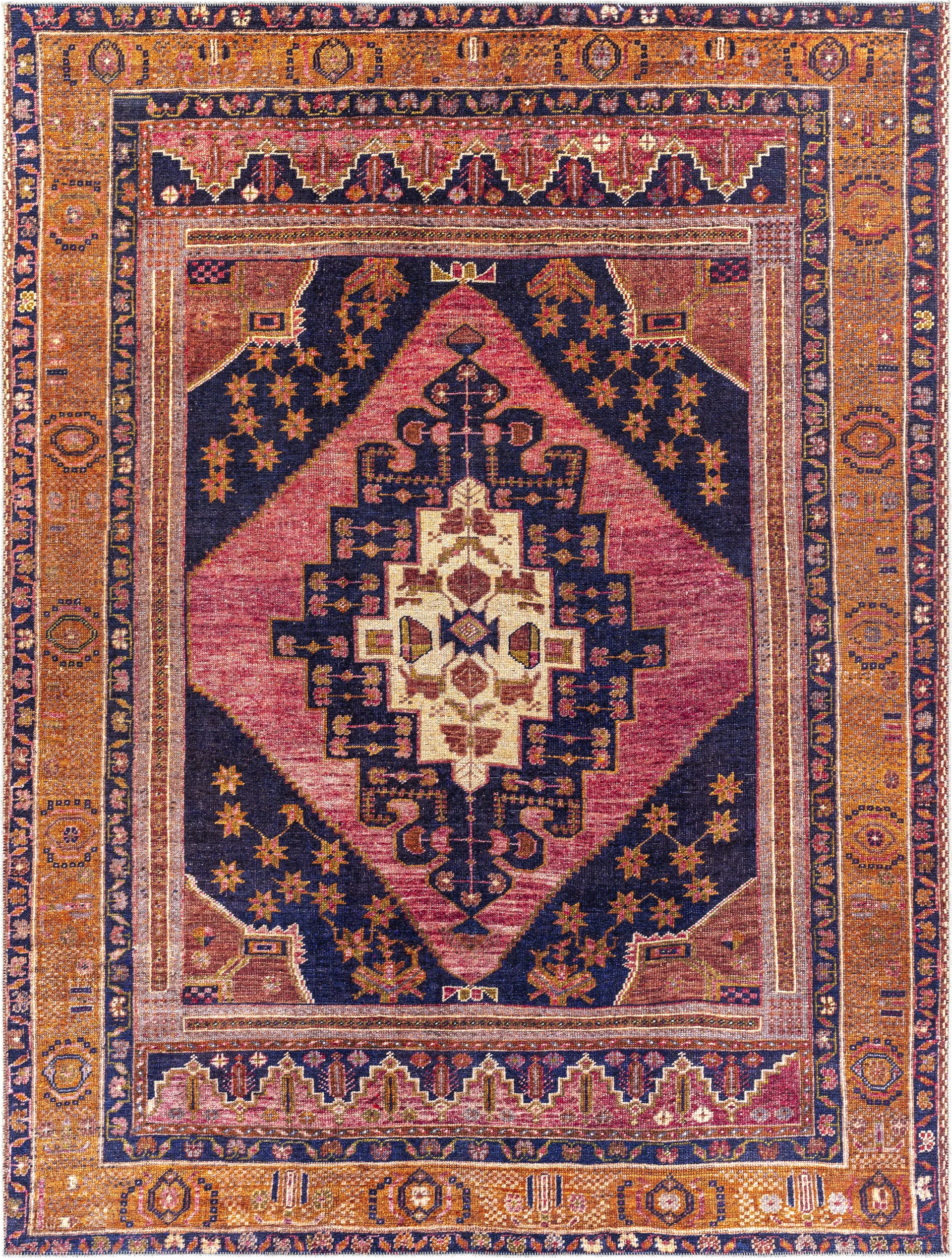 Emelyn Orange 7'8 x 10' Rug - Image 1