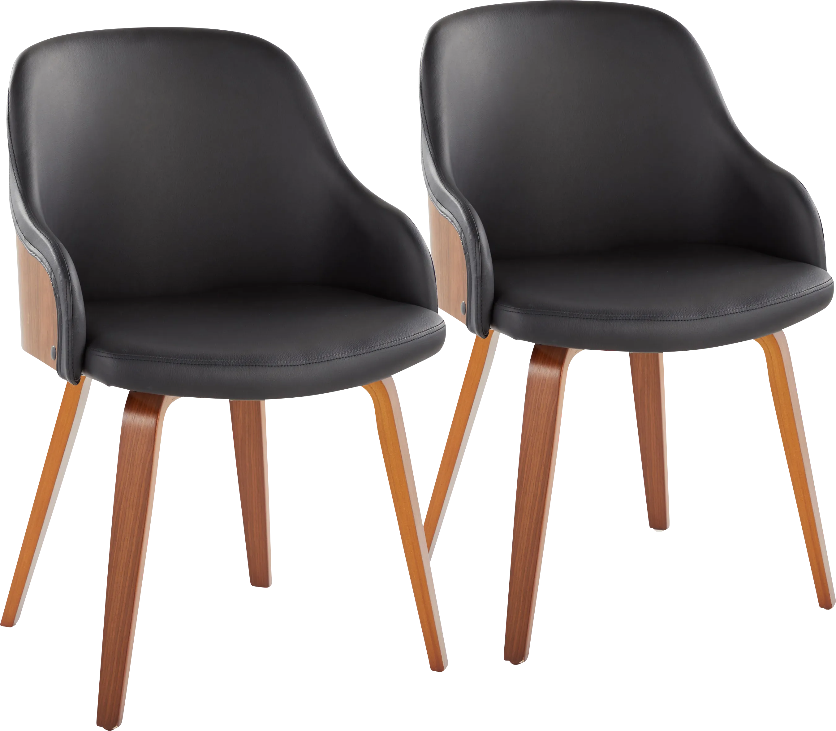Sappington II Black Side Chair, Set of 2 - Thumbnail - Image 1
