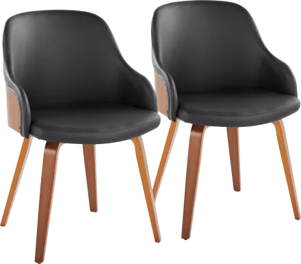 Sappington II Black Side Chair, Set of 2