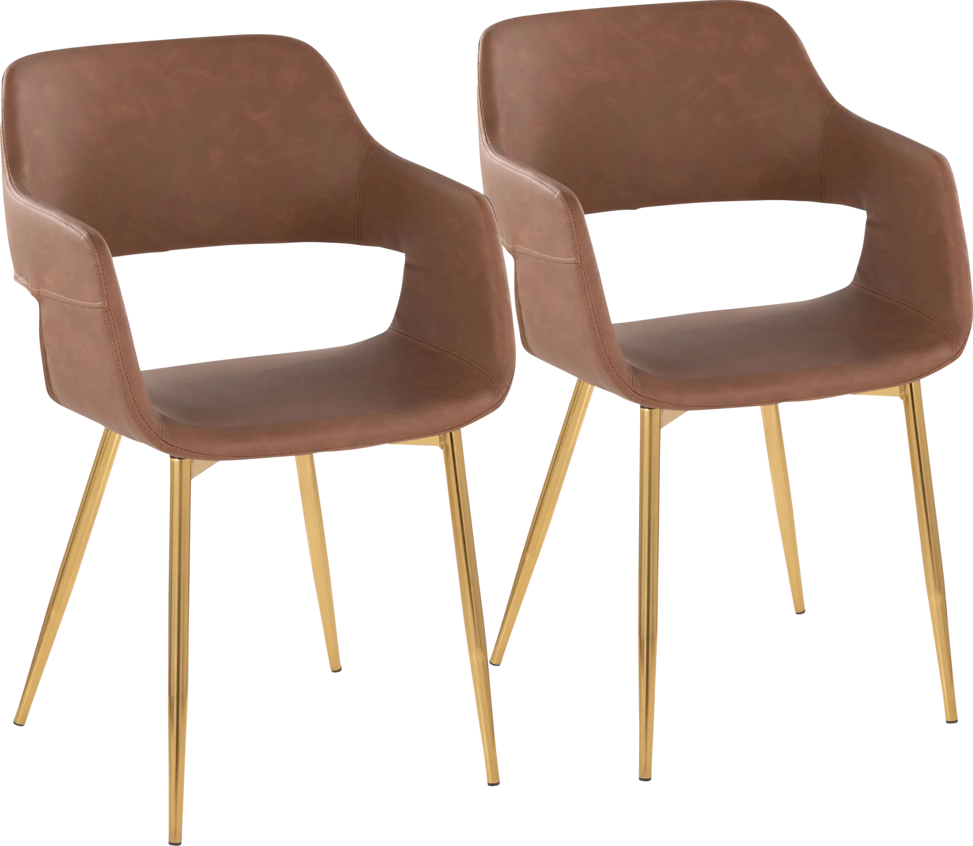 Naibor I Brown Arm Chair, Set of 2 - Image 1