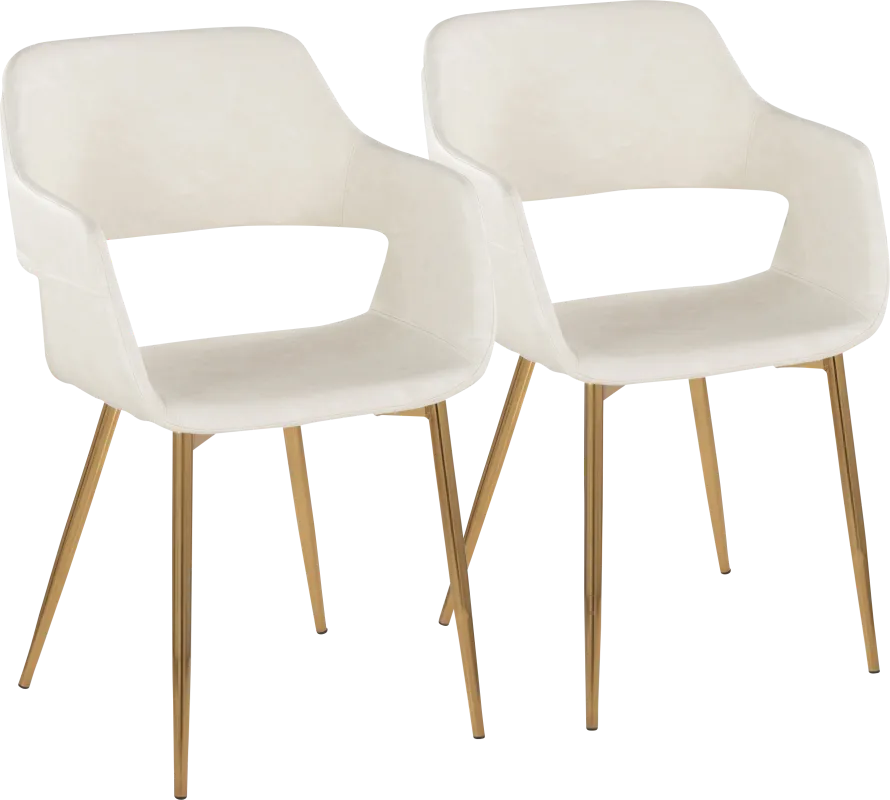 Naibor I Cream Arm Chair, Set of 2