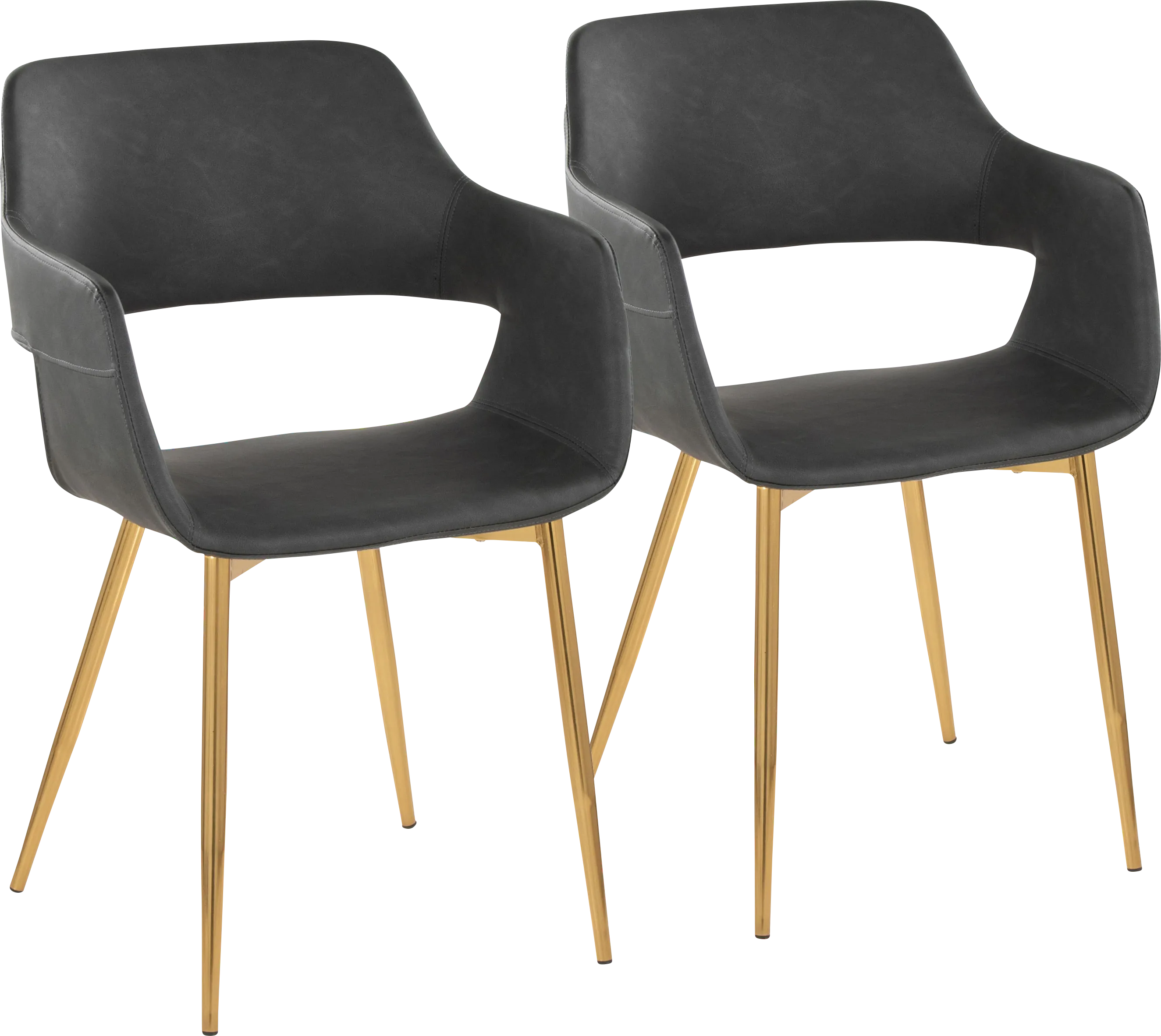 Naibor I Gray Arm Chair, Set of 2 - Thumbnail - Image 1