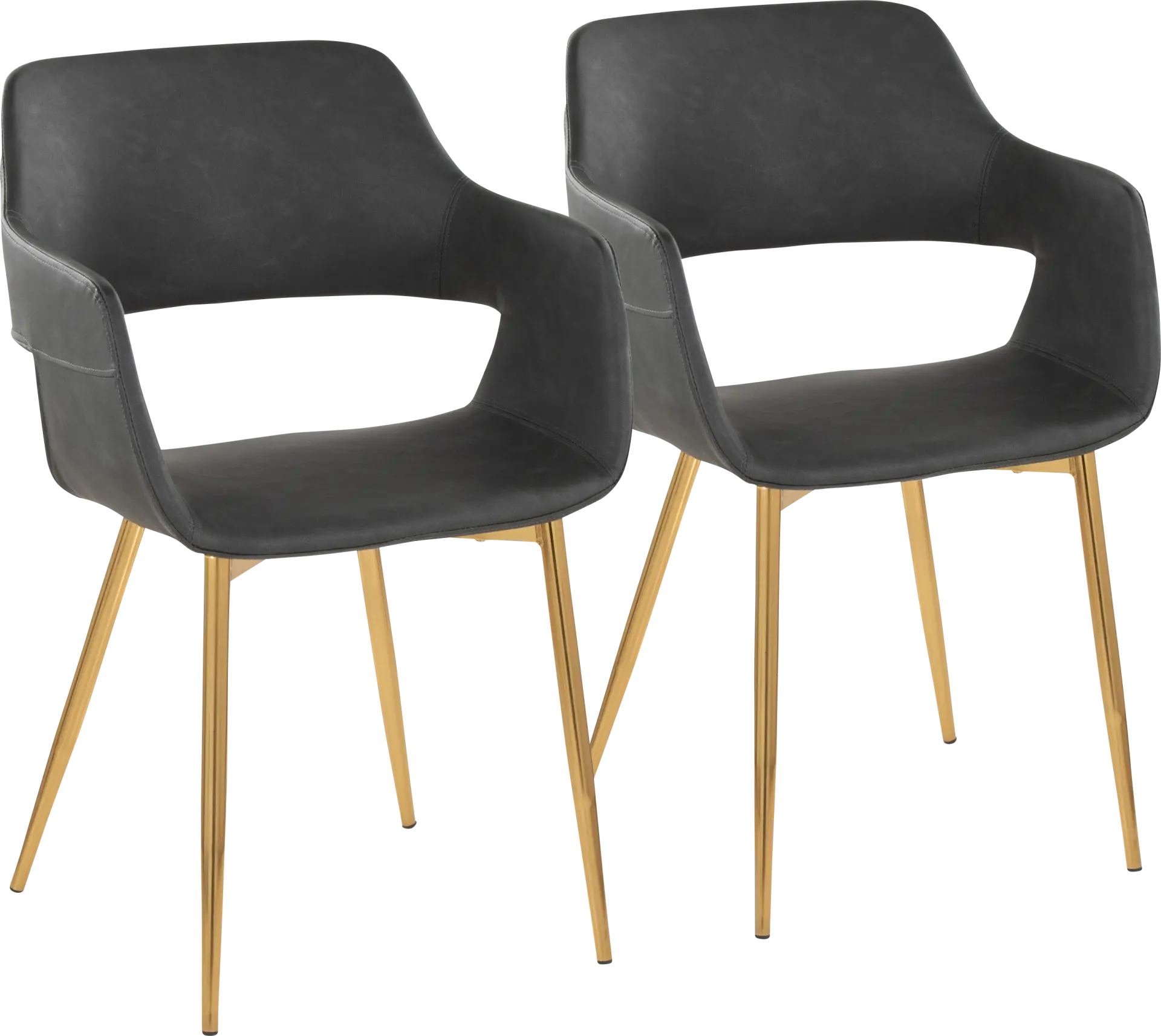 Naibor I Gray Arm Chair, Set of 2