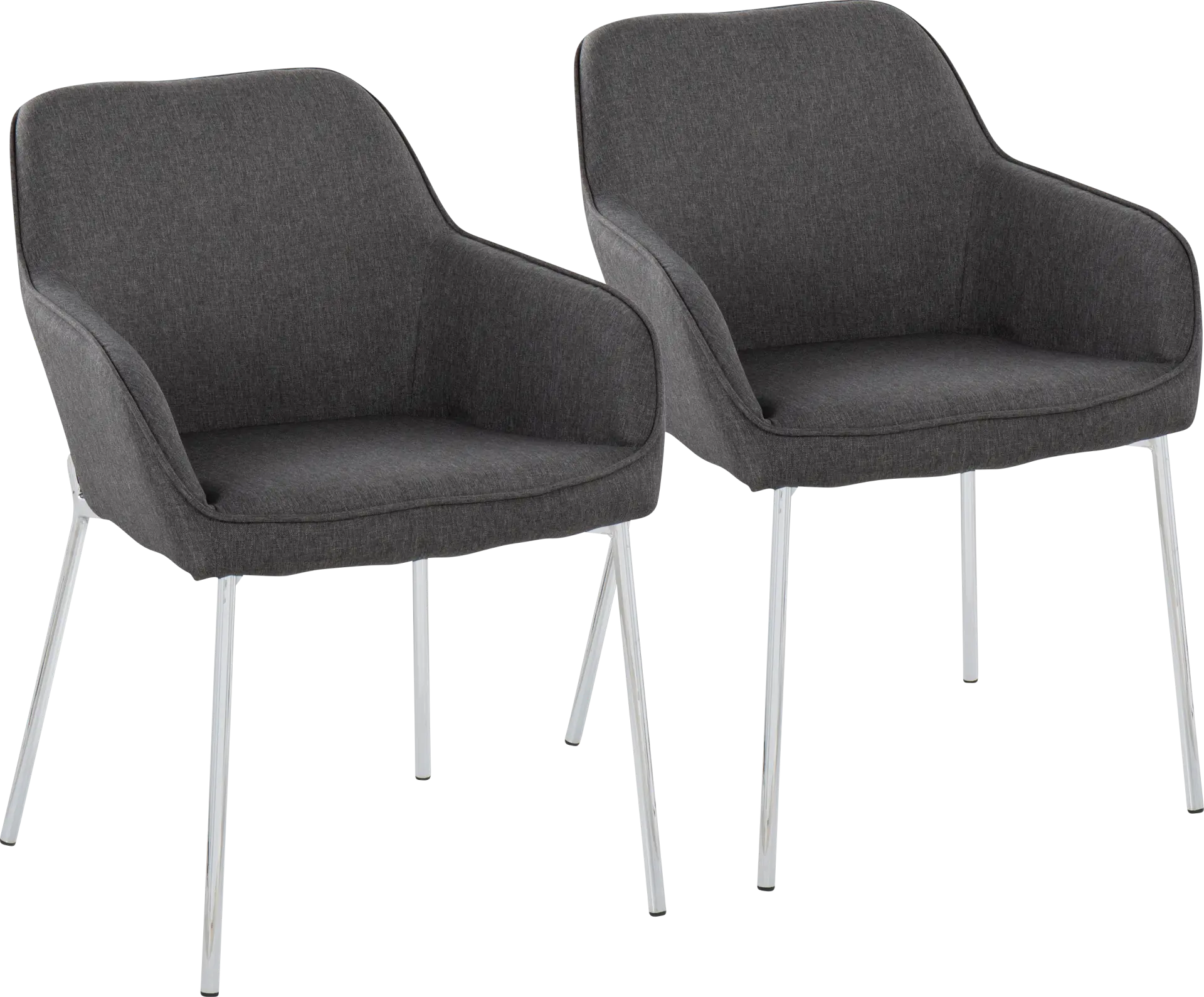 Speirit II Charcoal Arm Chair, Set of 2