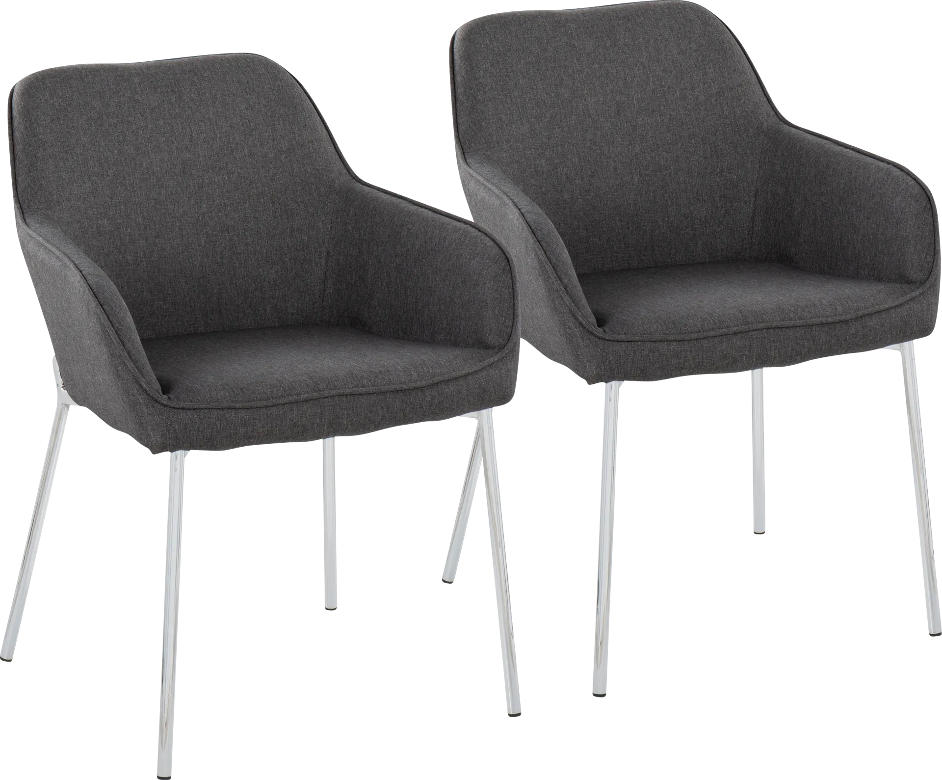 Speirit II Charcoal Arm Chair, Set of 2 - Image 1
