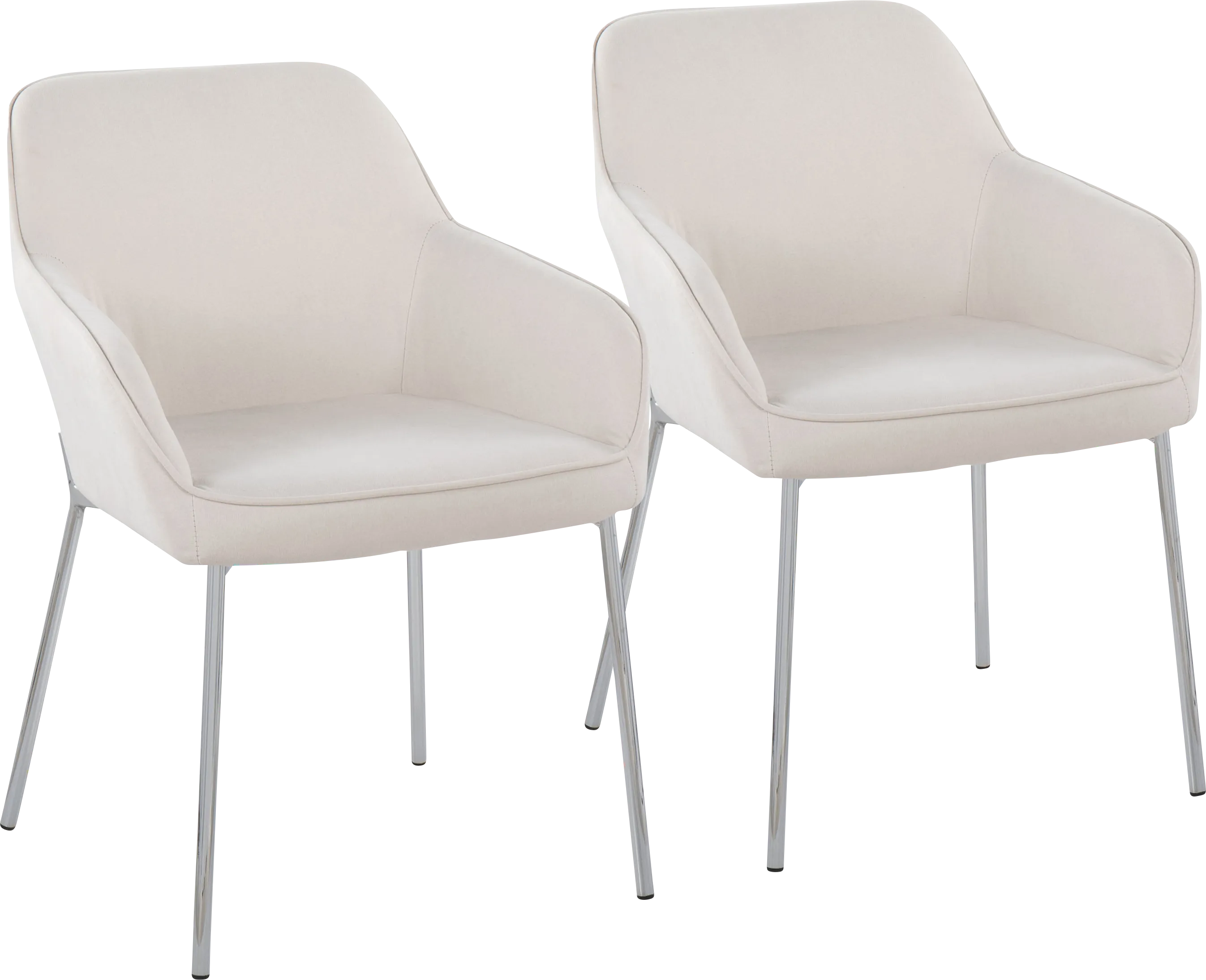 Speirit II Cream Arm Chair, Set of 2 - Thumbnail - Image 1