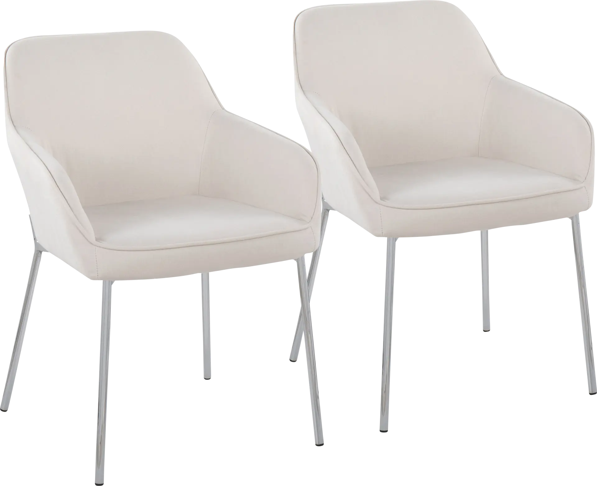 Speirit II Cream Arm Chair, Set of 2