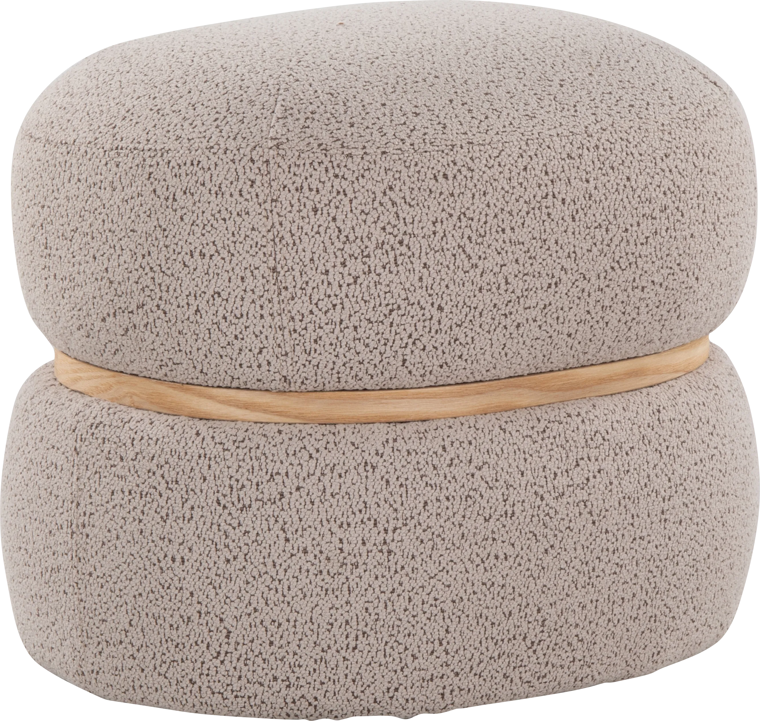Dreim Beige Ottoman - Thumbnail - Image 1