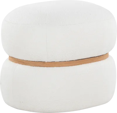 Dreim Cream Ottoman