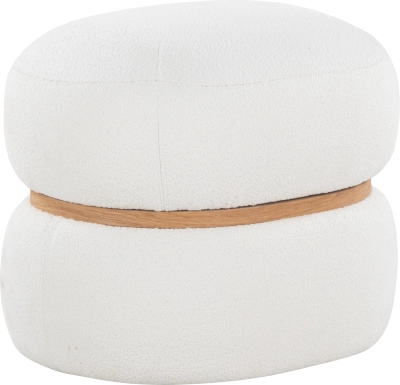 Dreim Cream Ottoman