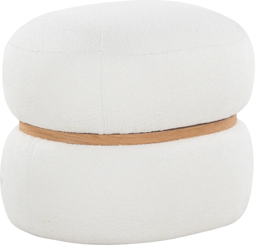 Dreim Cream Ottoman