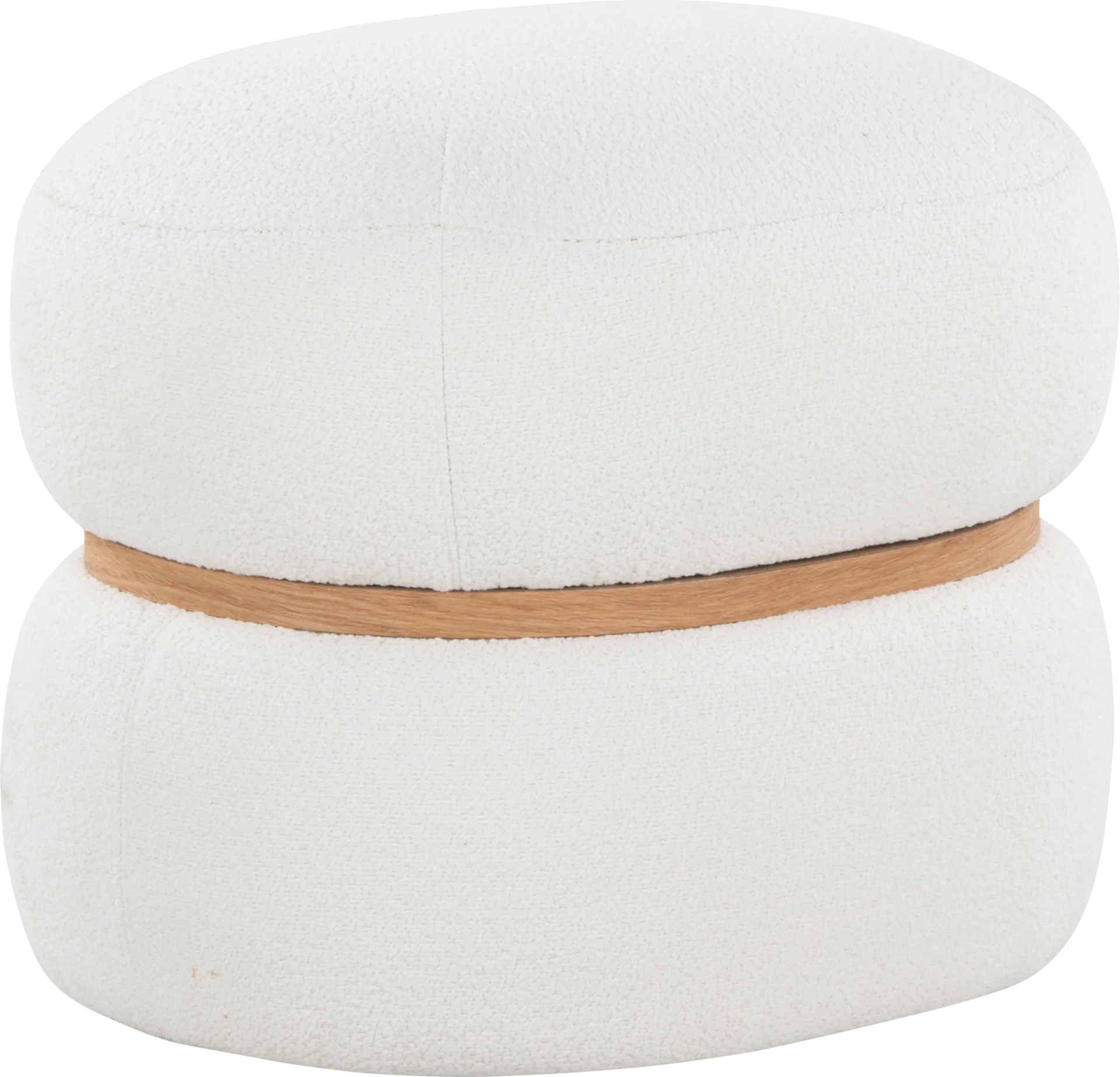 Dreim Cream Ottoman - Image 1