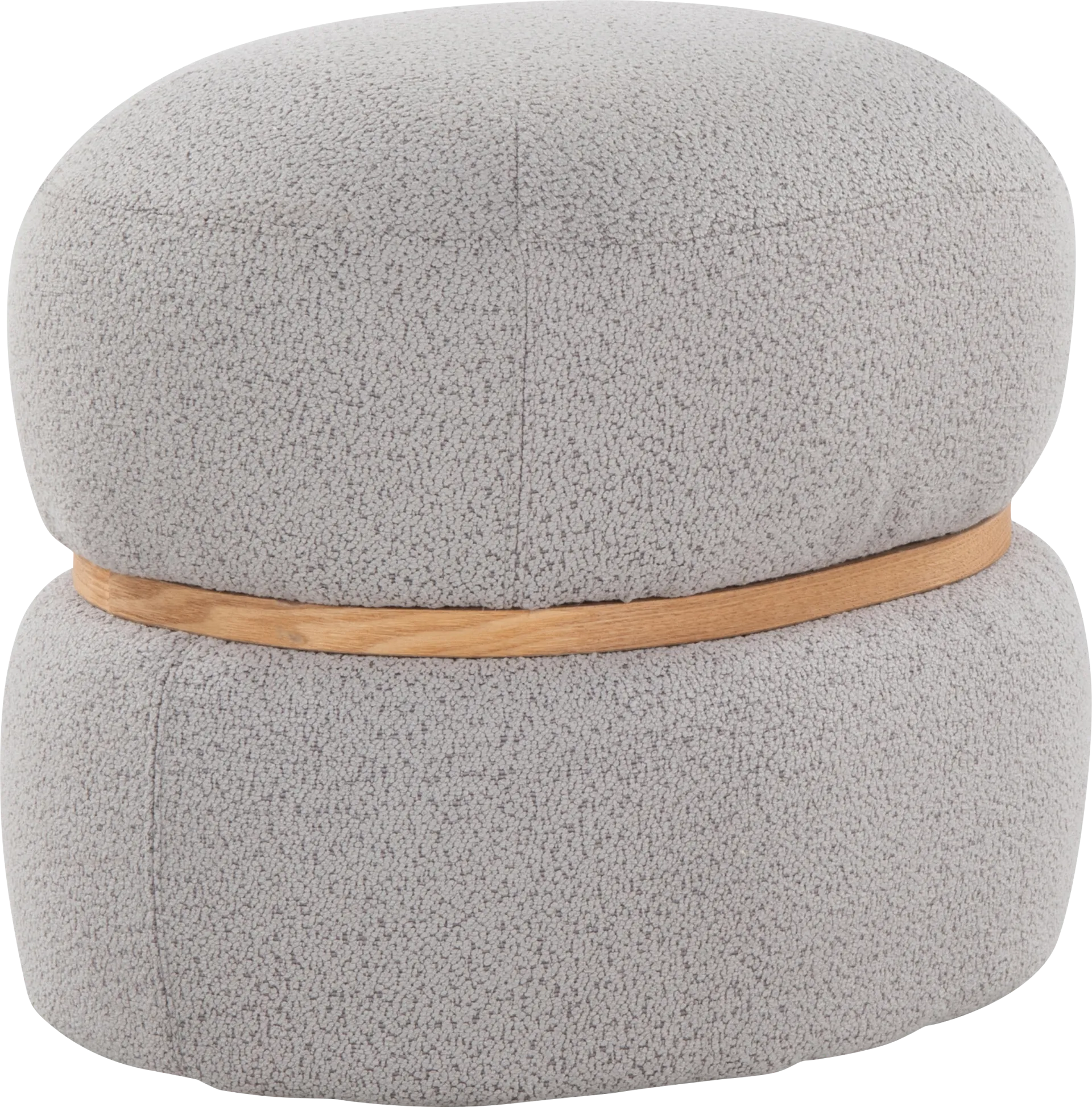 Dreim Gray Ottoman - Image 1