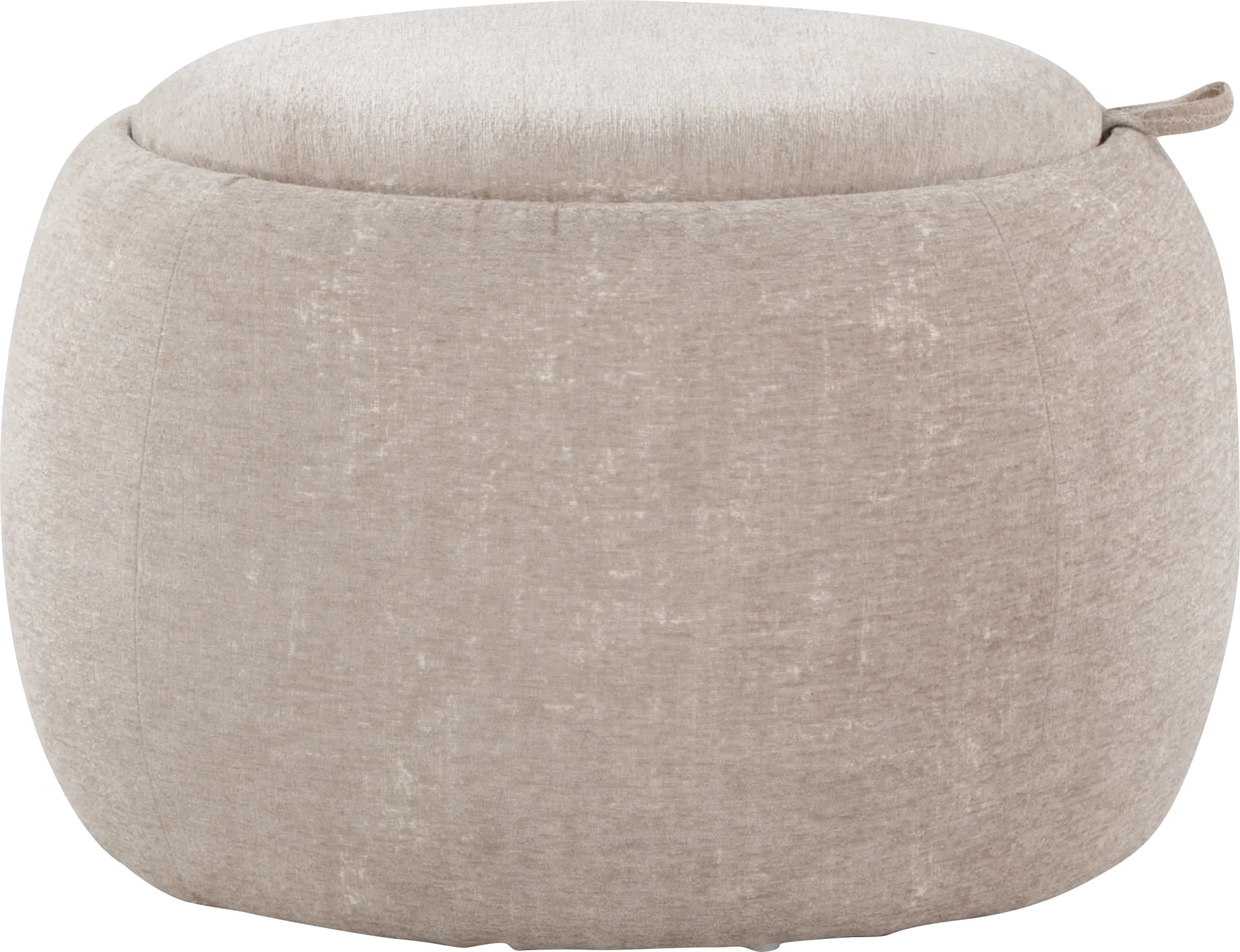 Lokit Light Brown Pouf - Image 1