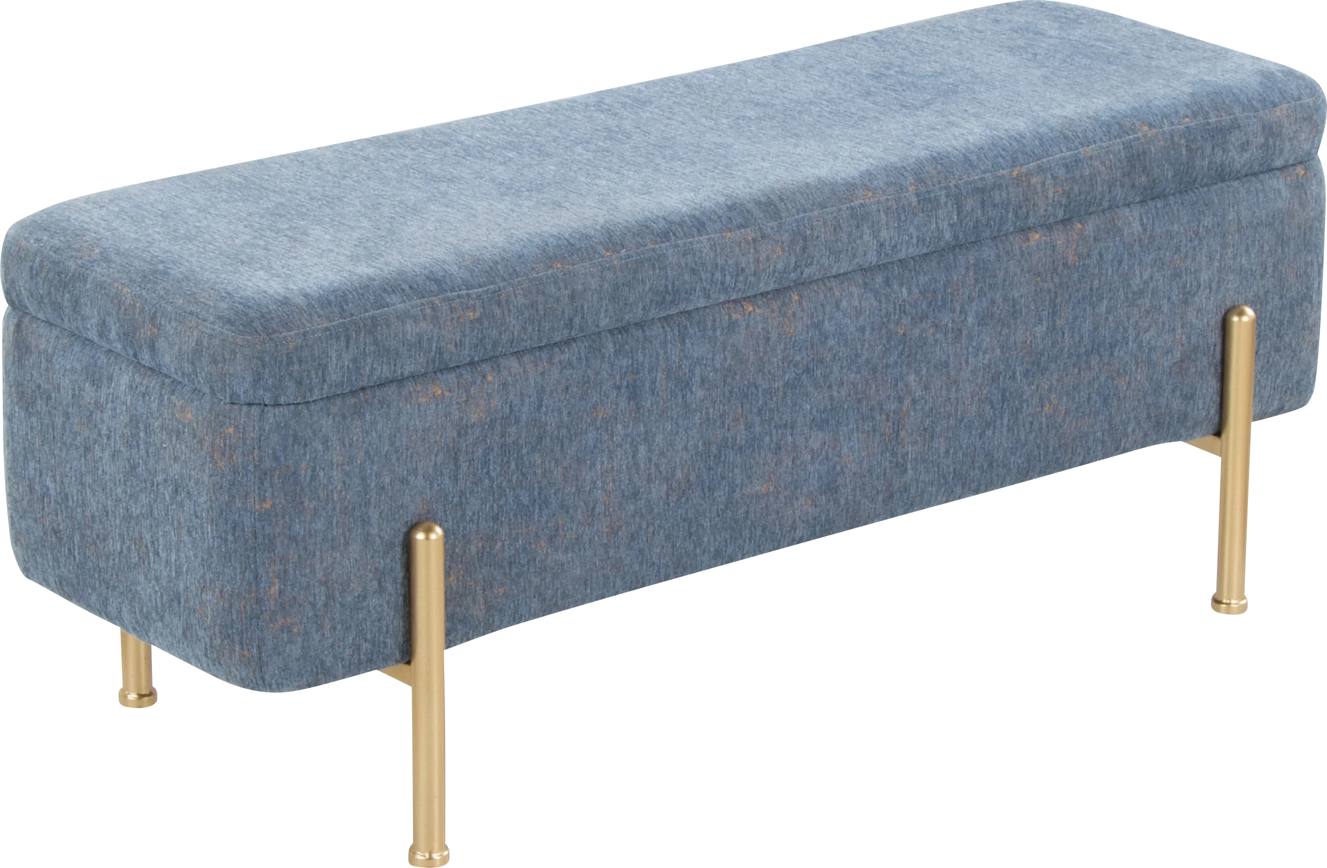Smout Blue Storage Bench - Thumbnail - Image 1