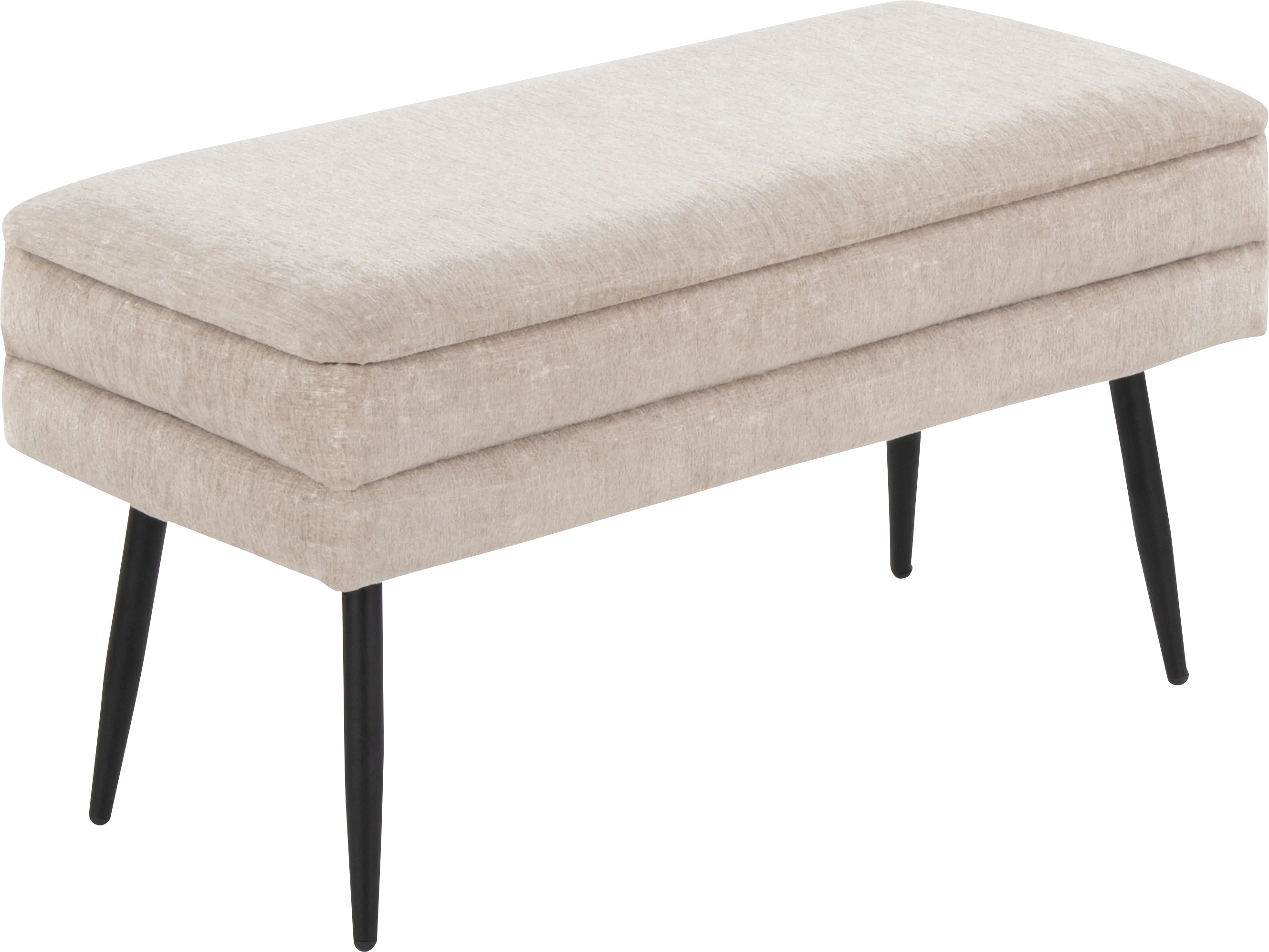 Interlaken II Light Brown Storage Bench - Thumbnail - Image 1