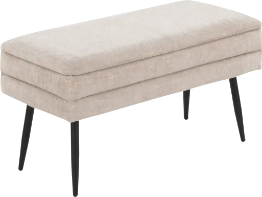 Interlaken II Light Brown Storage Bench