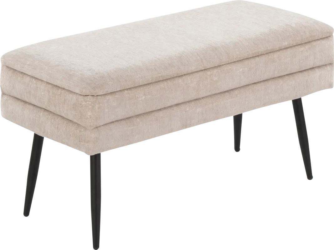Interlaken II Light Brown Storage Bench