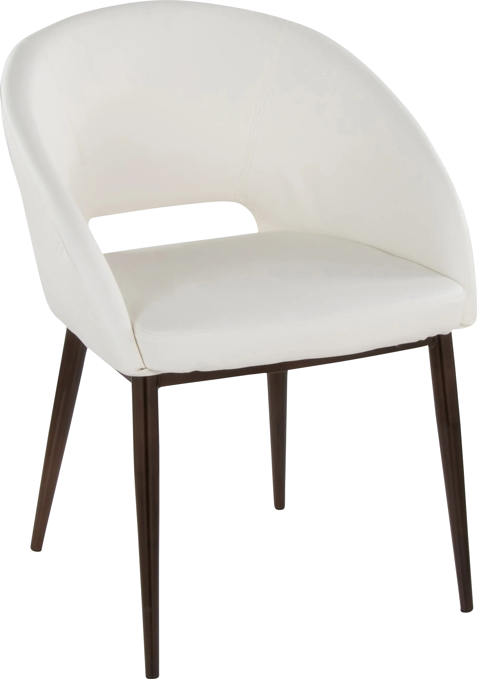 Miznner II White Accent Chair