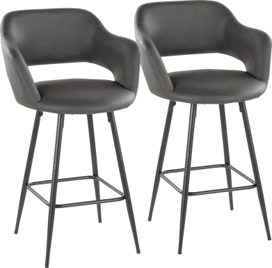 Jouett Gray Counter Height Stool, Set of 2