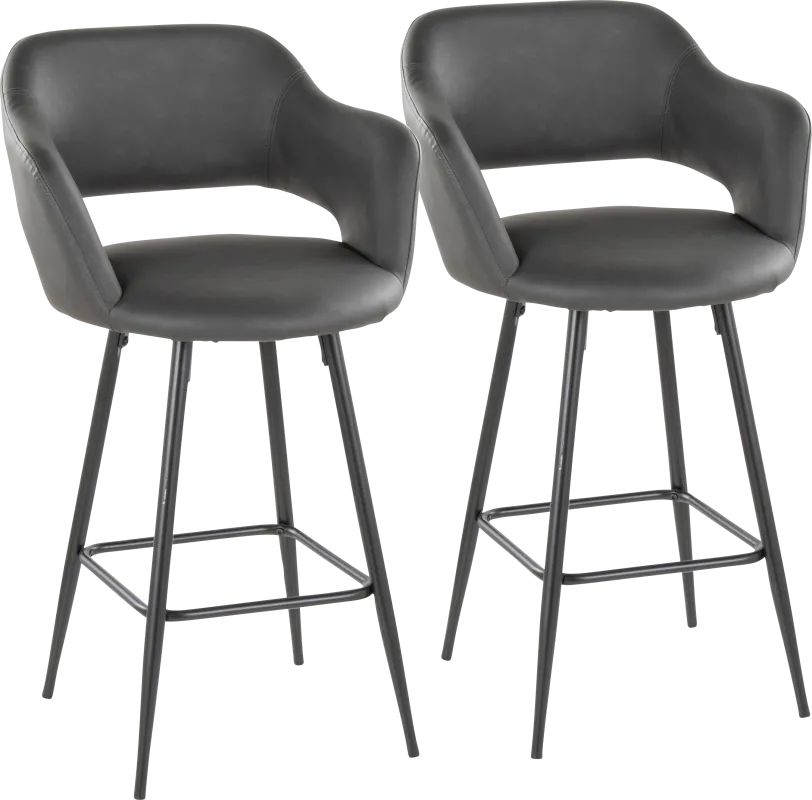 Jouett Gray Counter Height Stool, Set of 2