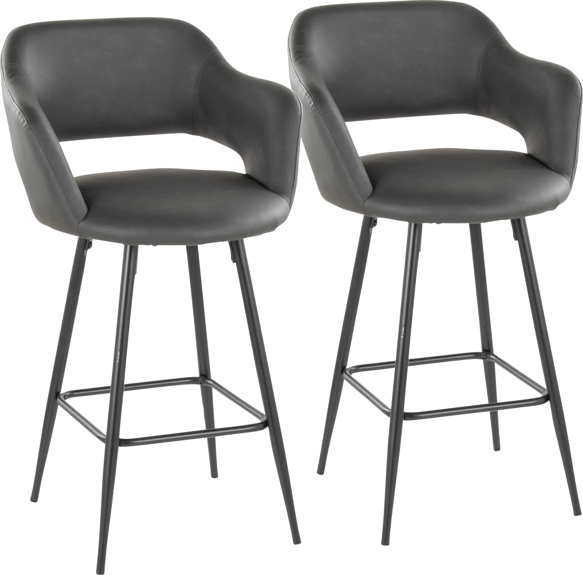 Jouett Gray Counter Height Stool, Set of 2 - Image 1