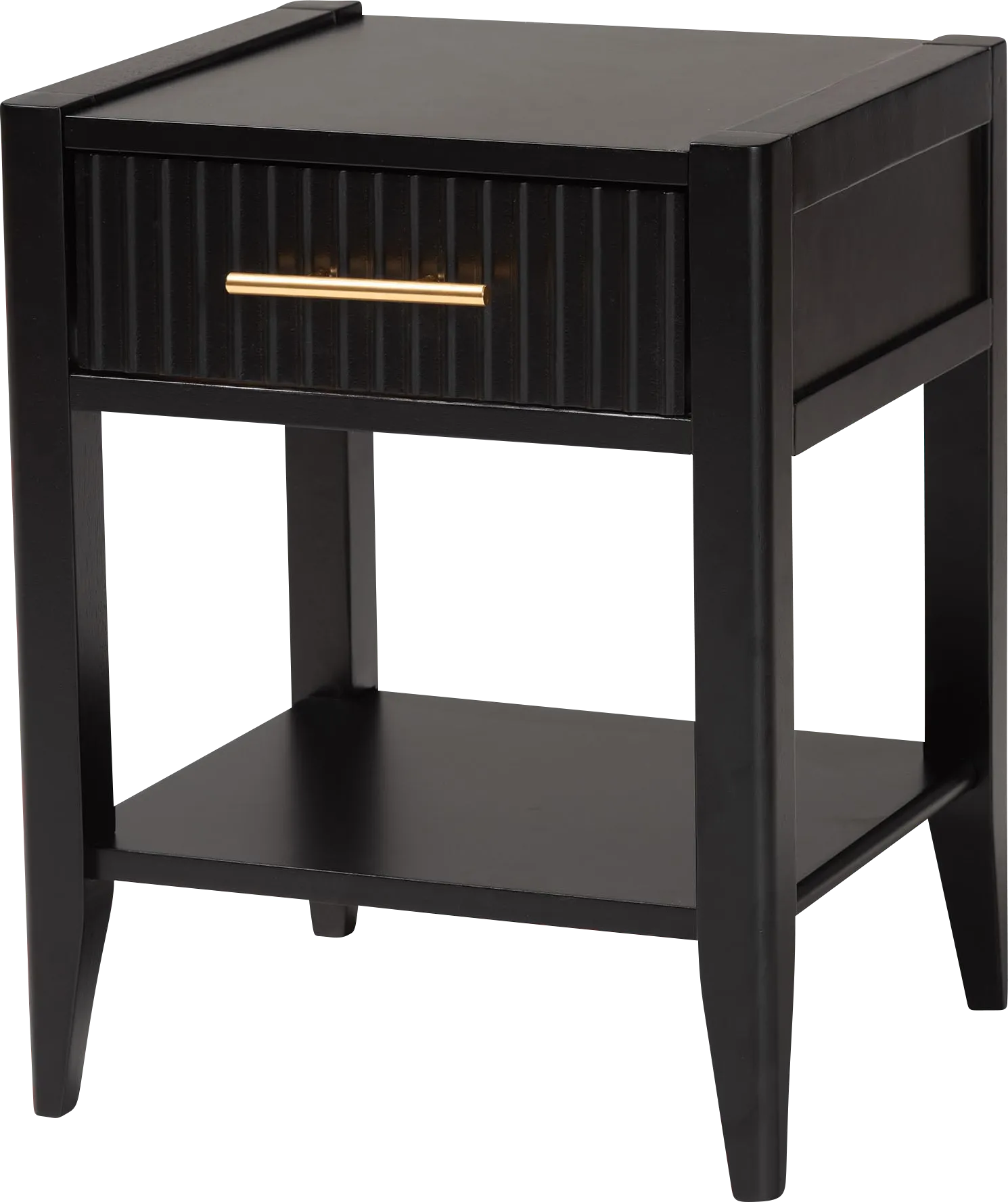 Steagall Black Nightstand