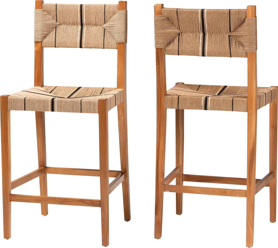 Devanshire Brown Barstool, Set of 2