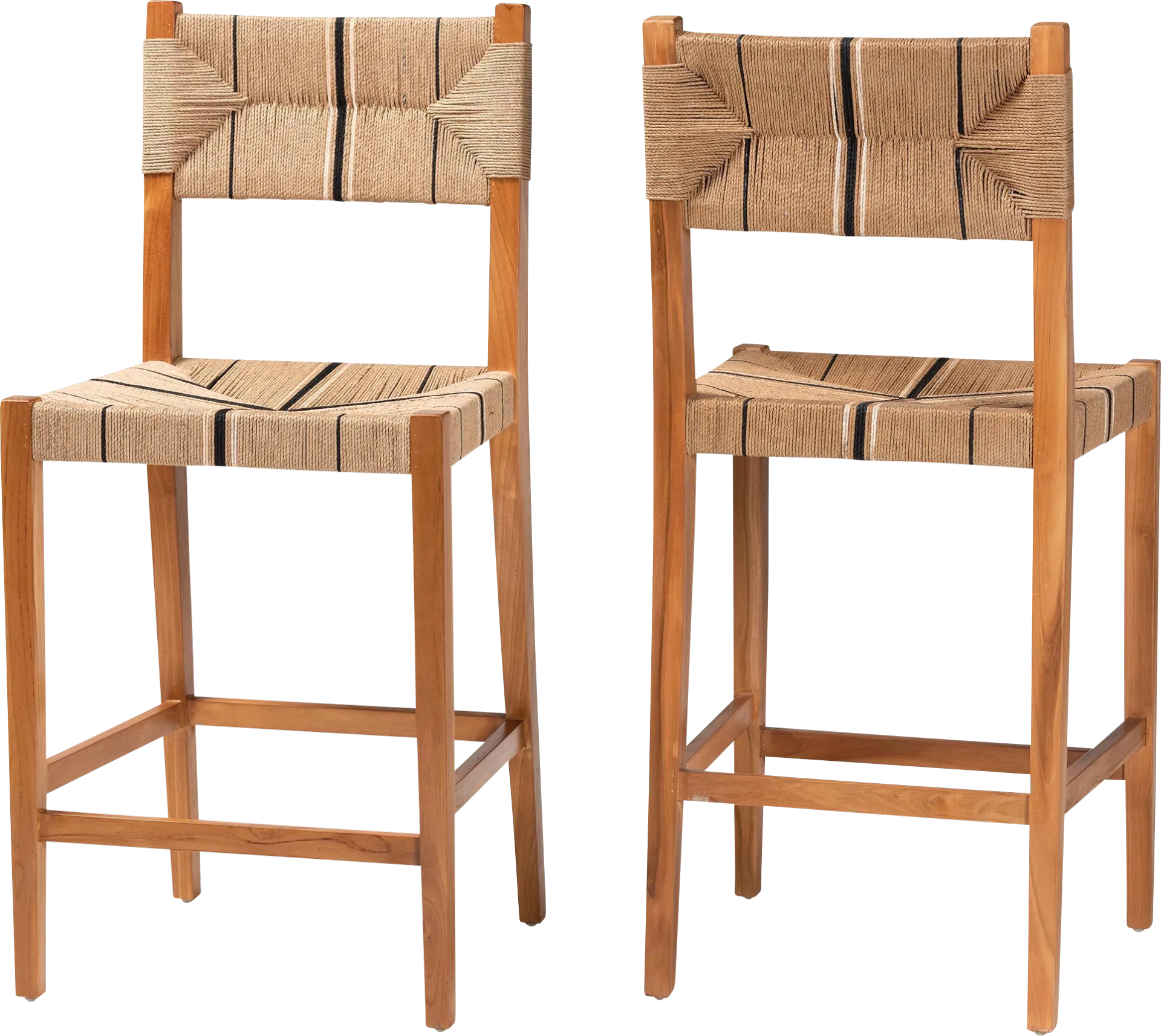 Devanshire Brown Barstool, Set of 2 - Image 1