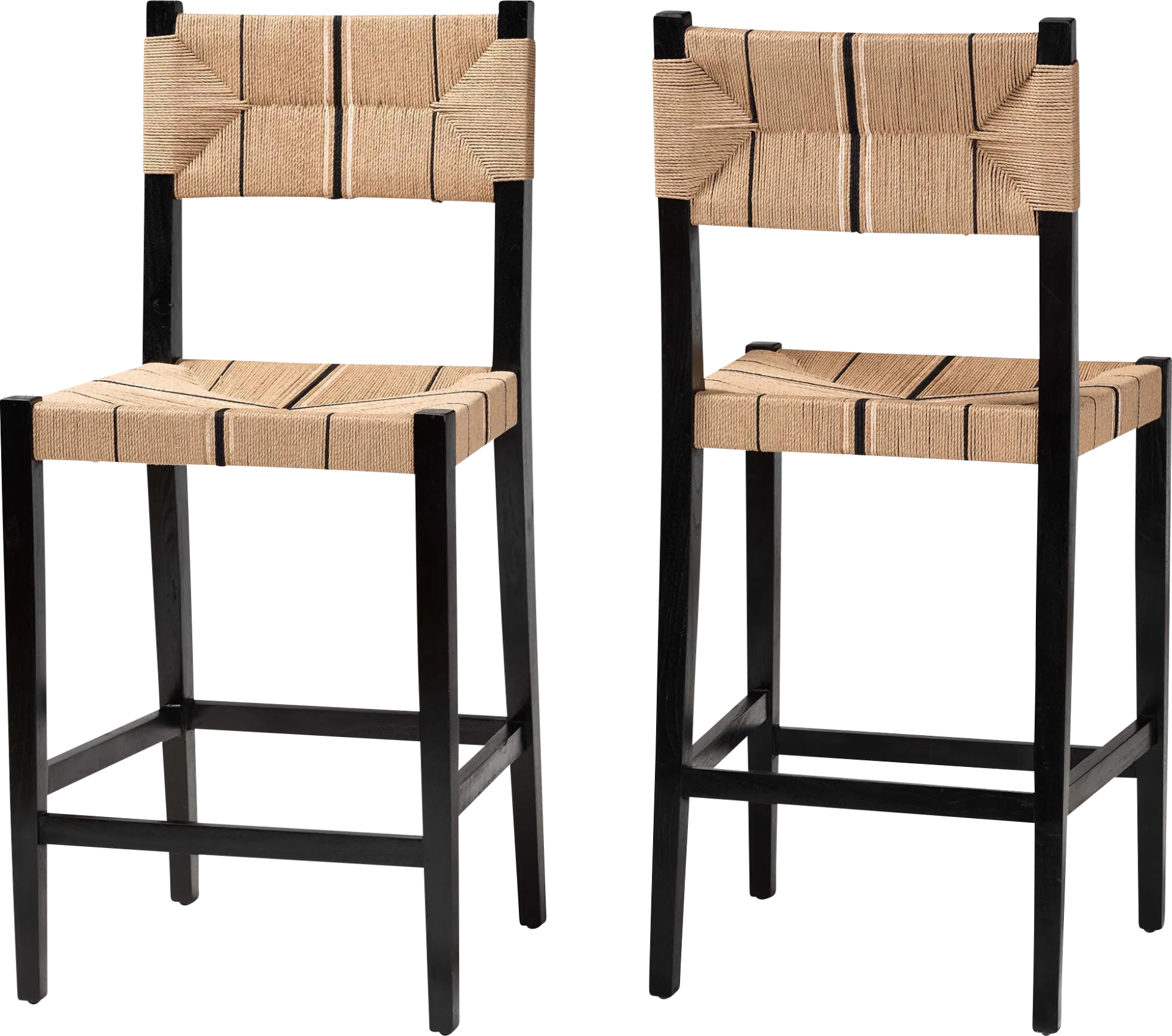 Devanshire Black Barstool, Set of 2 - Image 1