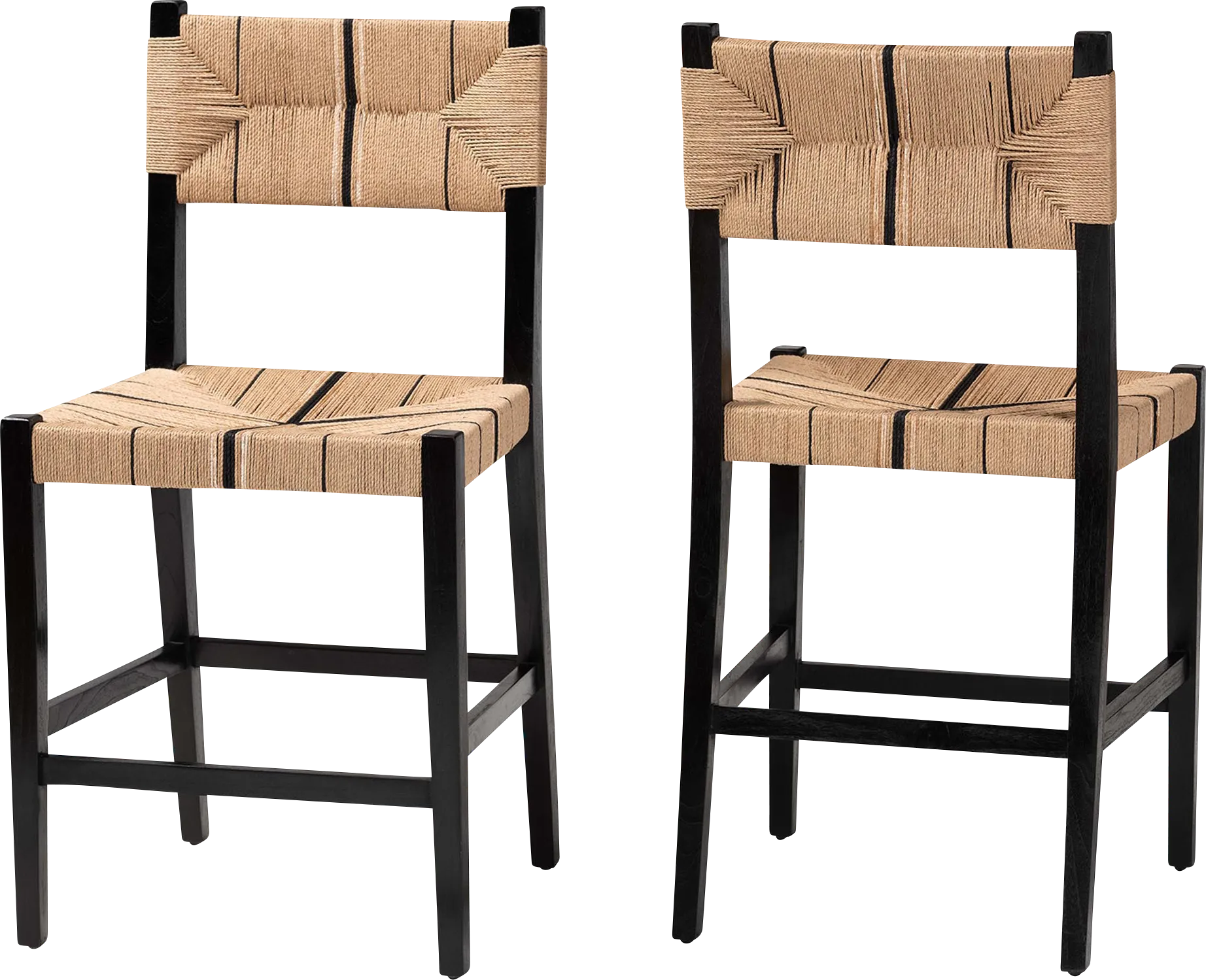 Devanshire Black Counter Stool, Set of 2 - Image 1