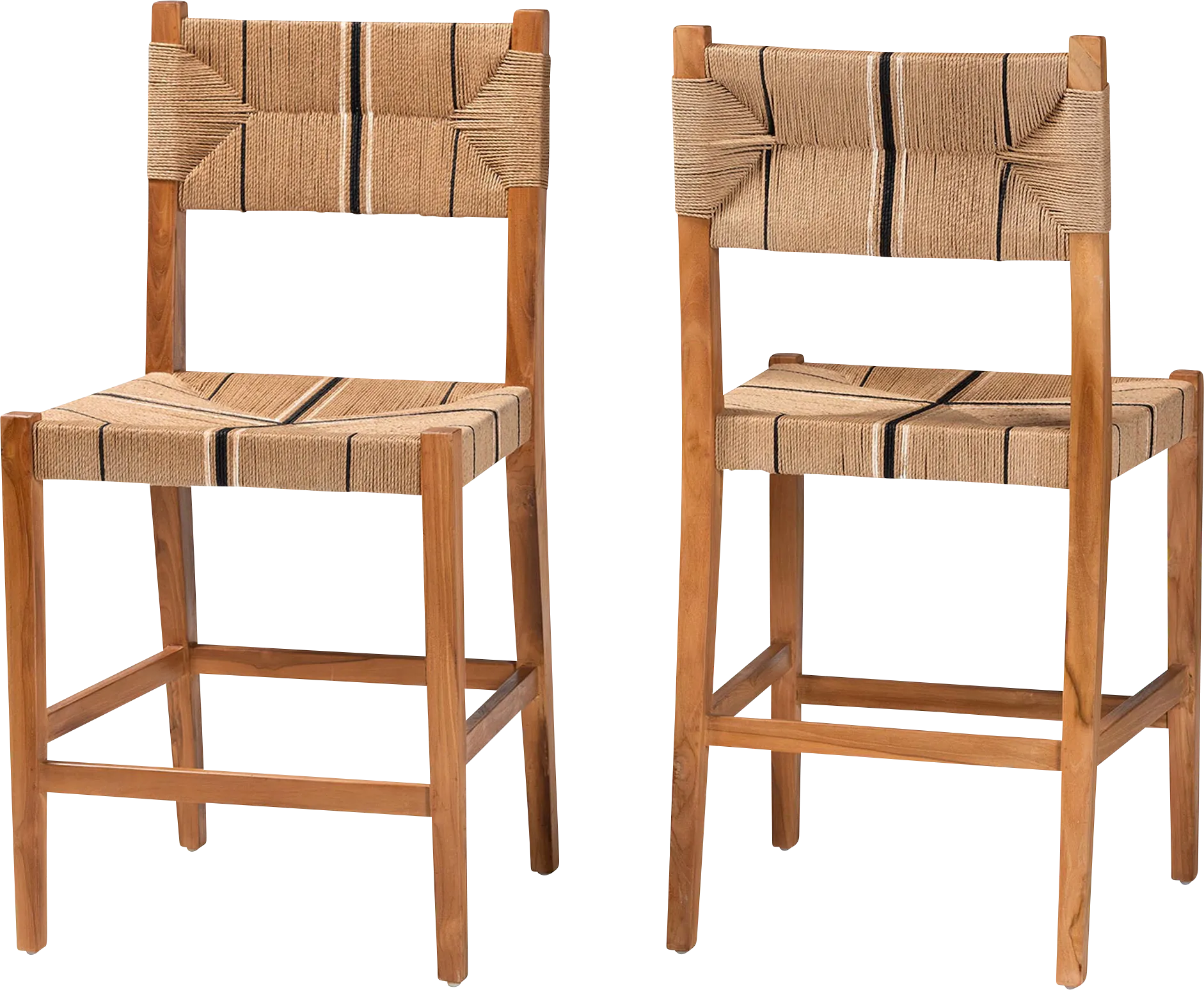 Devanshire Brown Counter Stool, Set of 2 - Thumbnail - Image 1