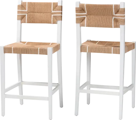 Disston Brown Barstool, Set of 2