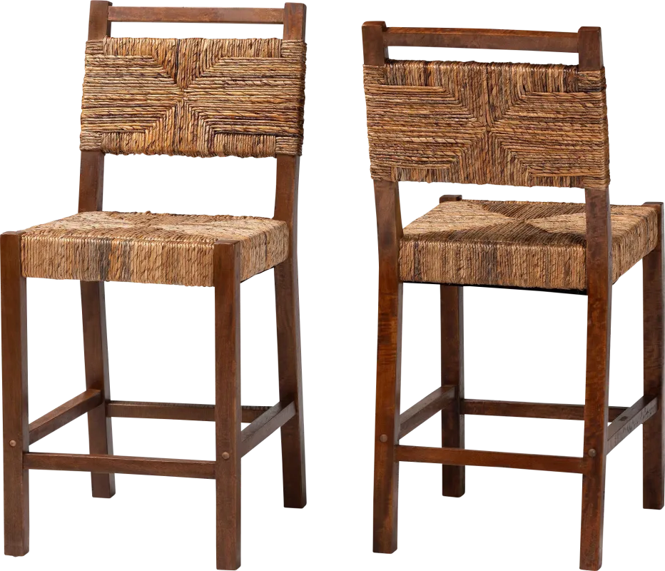 Ditman Brown Counter Stool, Set of 2
