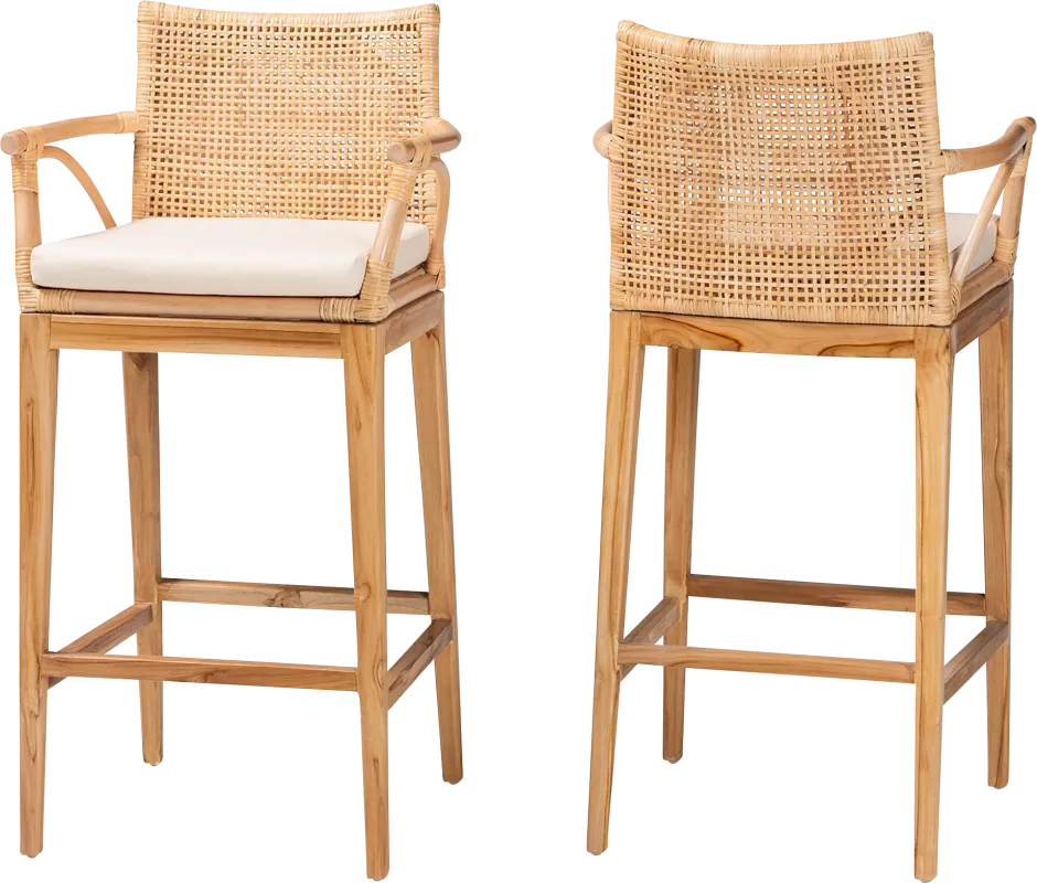 Fortenberry Brown Barstool, Set of 2