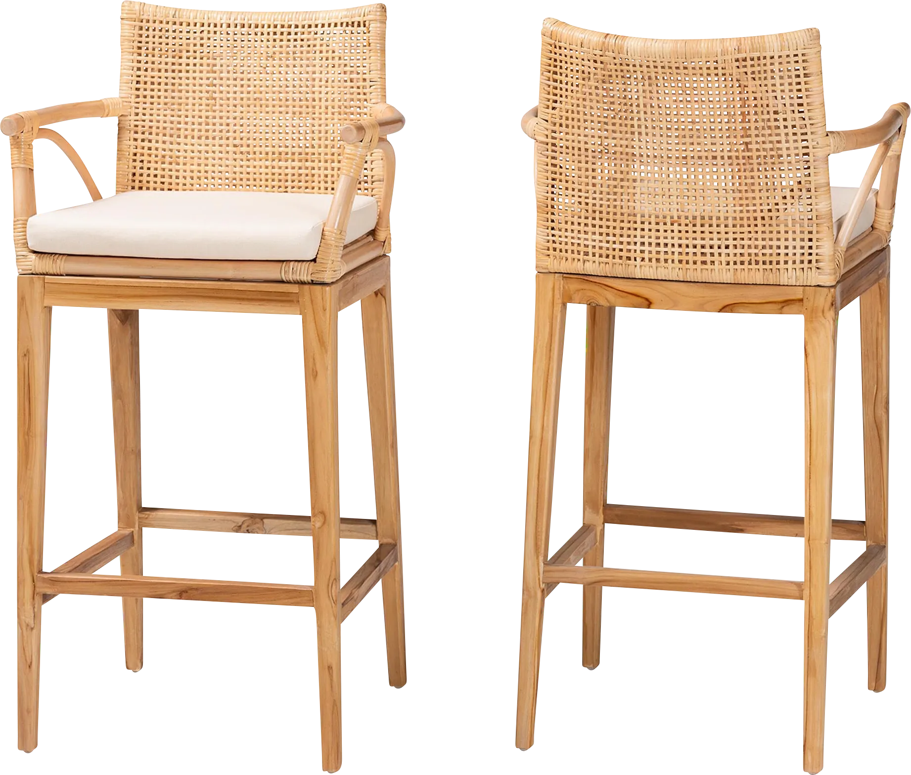 Fortenberry Brown Barstool, Set of 2 - Image 1