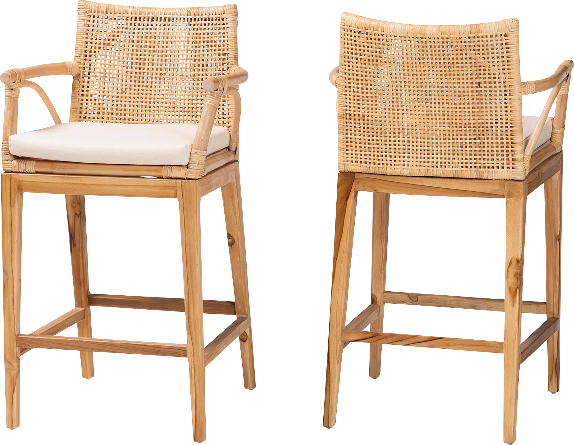 Fortenberry Brown Counter Stool, Set of 2 - Image 1