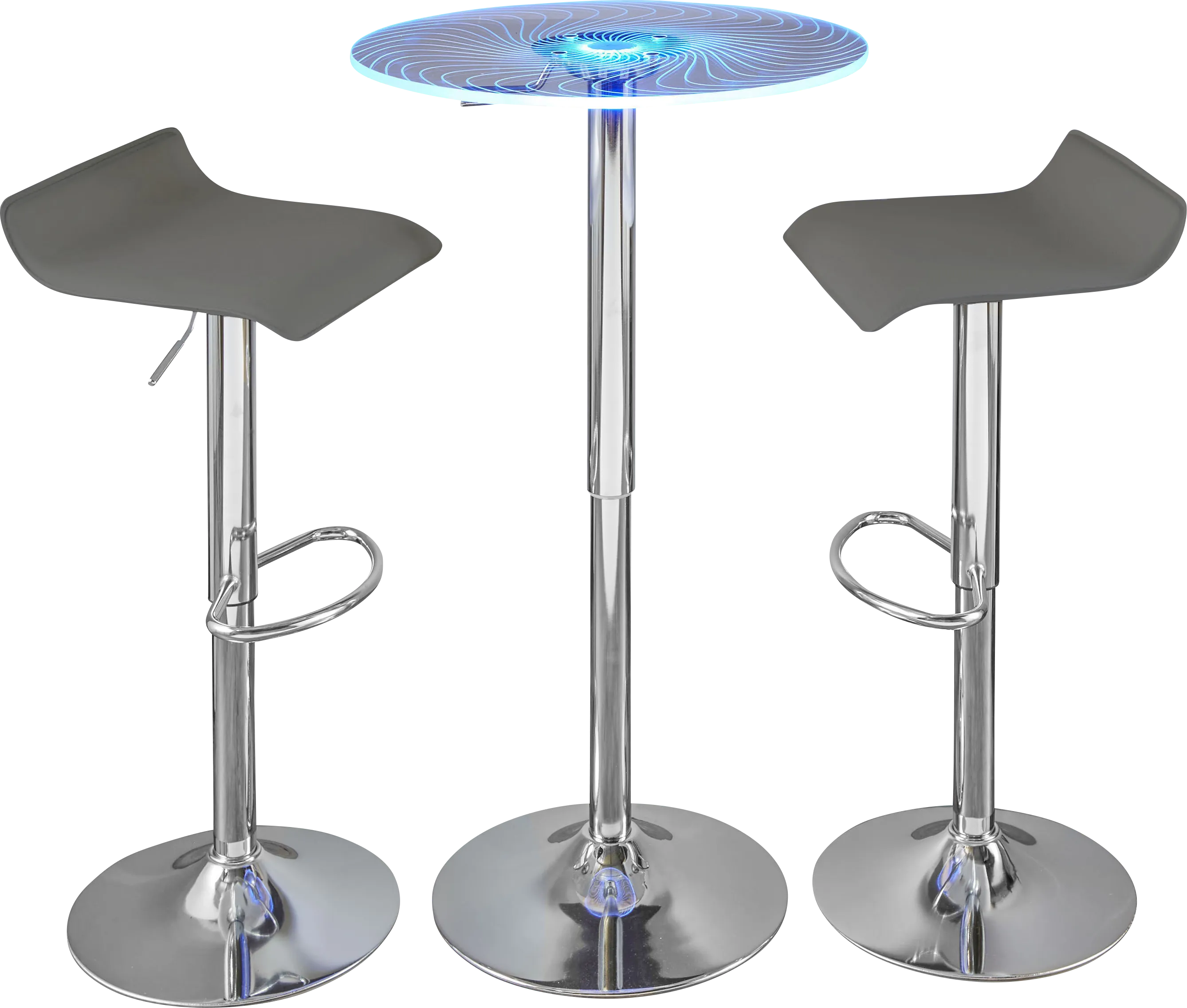 Krystl Gray Adjustable 3 Pc Bar Set - Thumbnail - Image 1