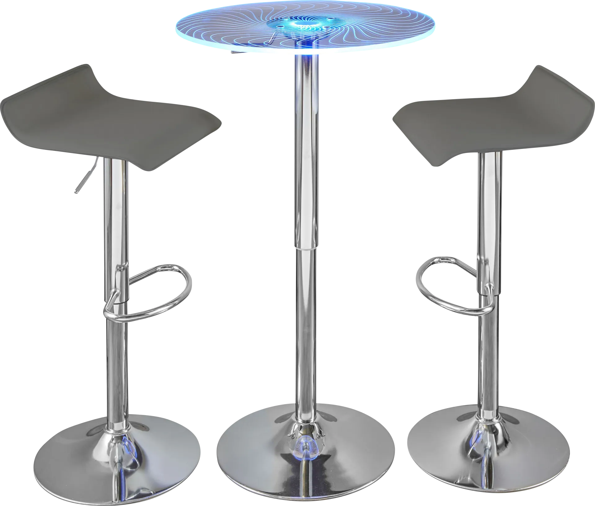 Krystl Gray Adjustable 3 Pc Bar Set - Image 1