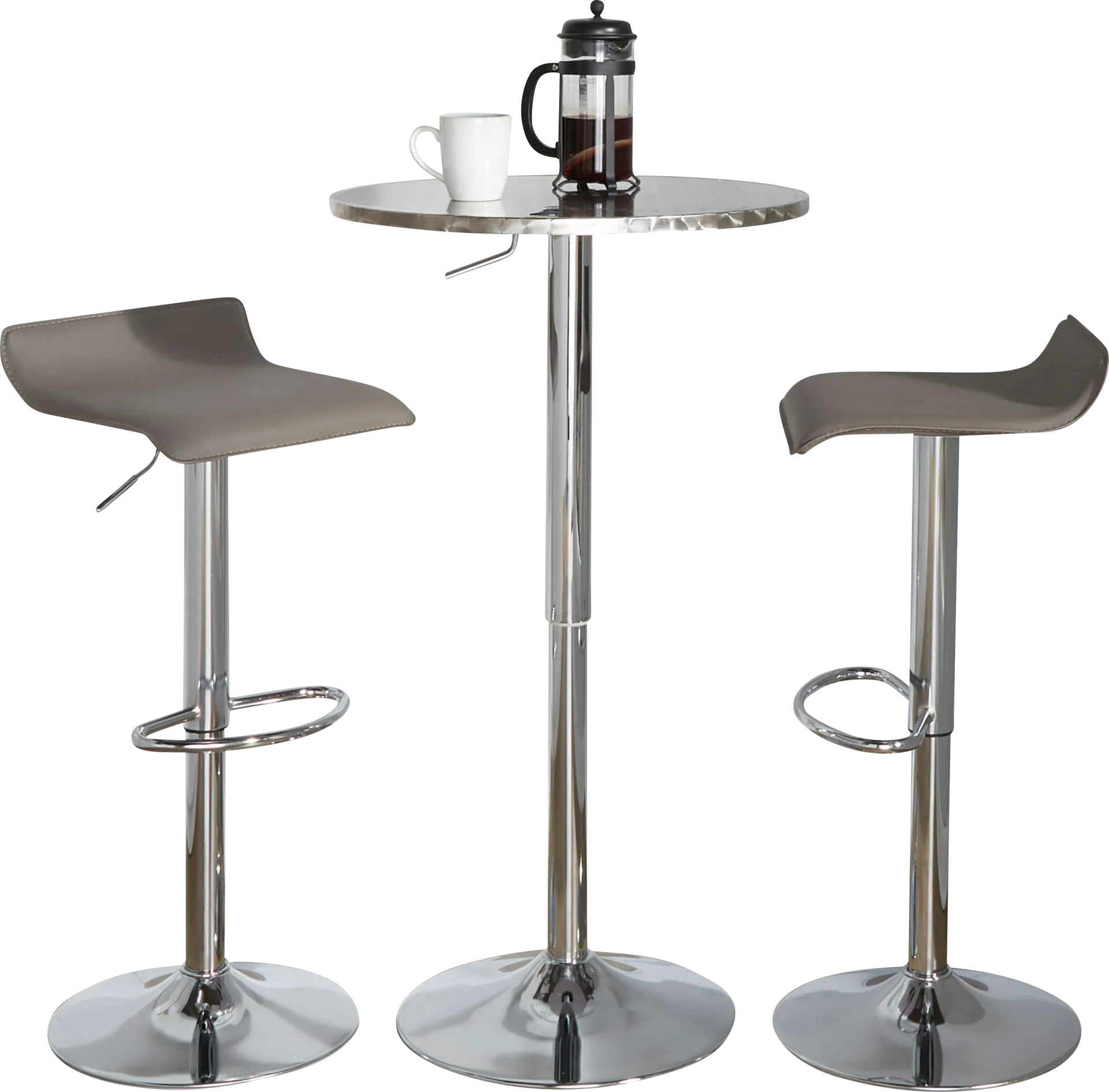 Lebato II Gray Adjustable 3 Pc Bar Set - Image 1