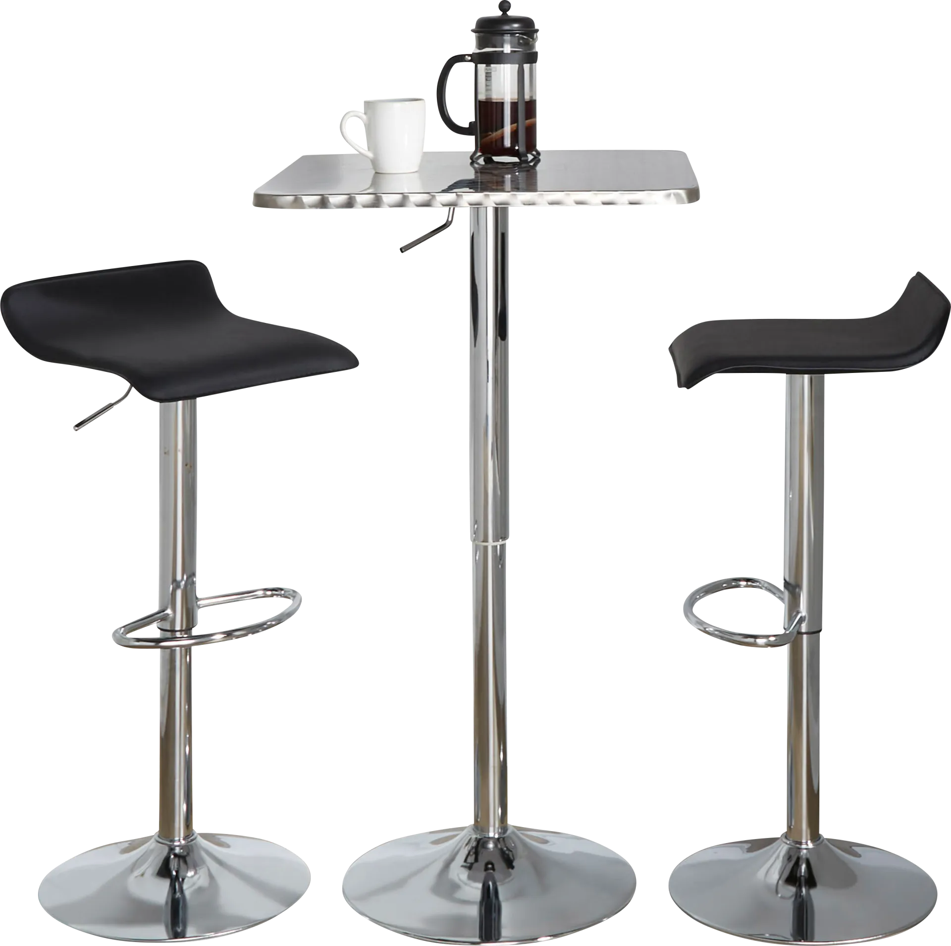 Lebato III Black Adjustable 3 Pc Bar Set - Image 1