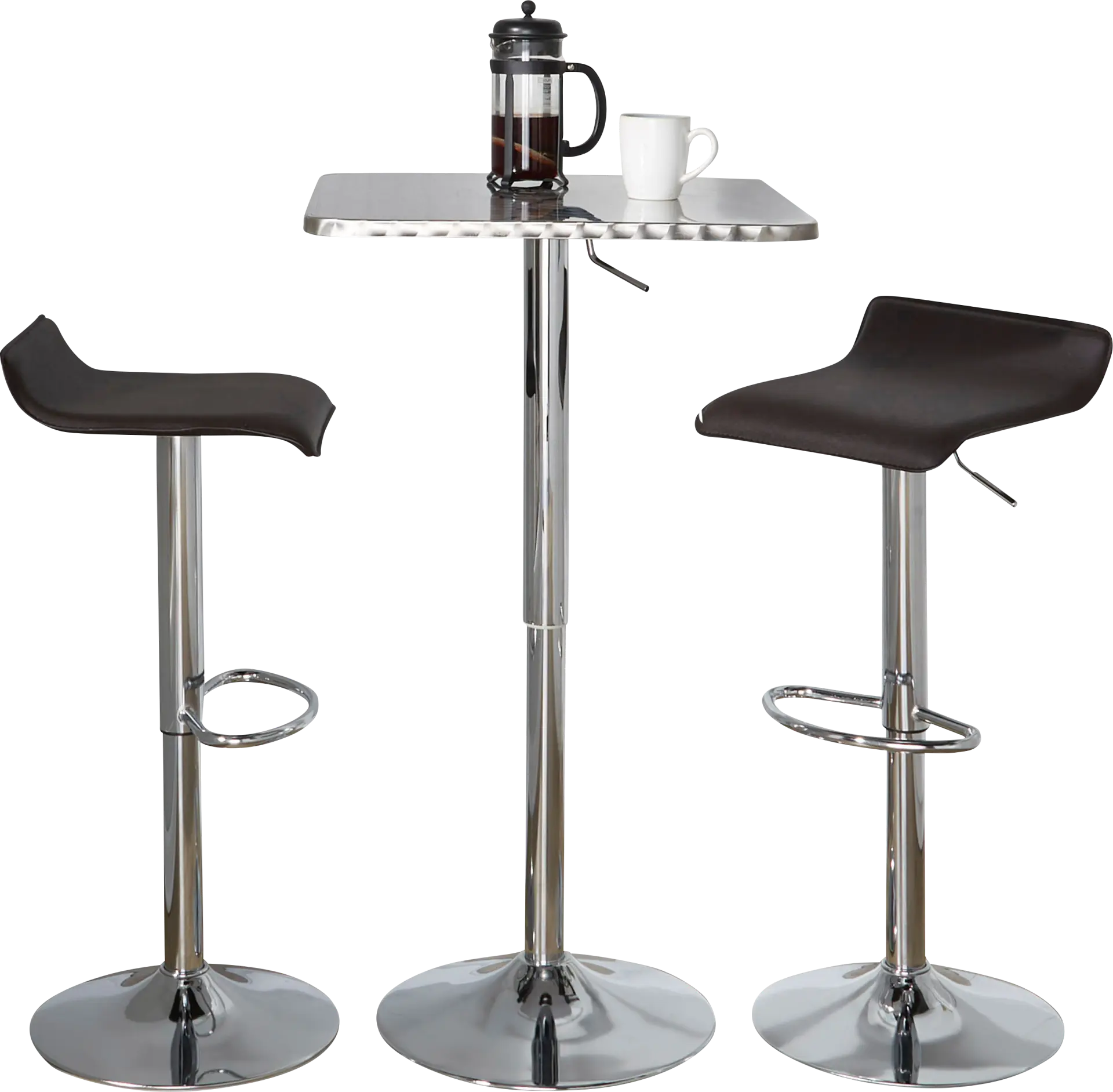 Lebato III Brown Adjustable 3 Pc Bar Set
