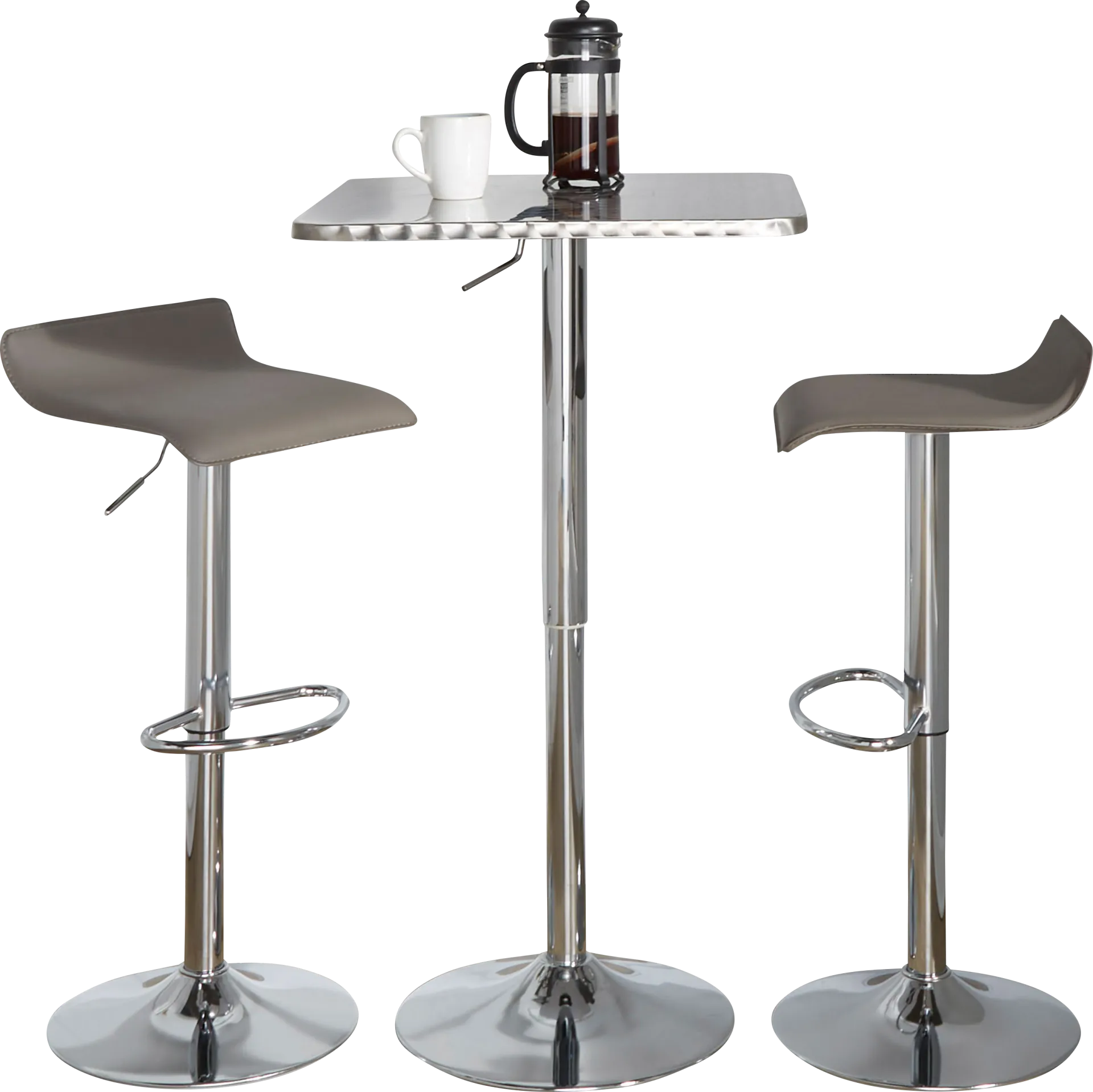 Lebato III Gray Adjustable 3 Pc Bar Set - Image 1